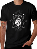 Mystic Snake Graphic Tee - Occult Style