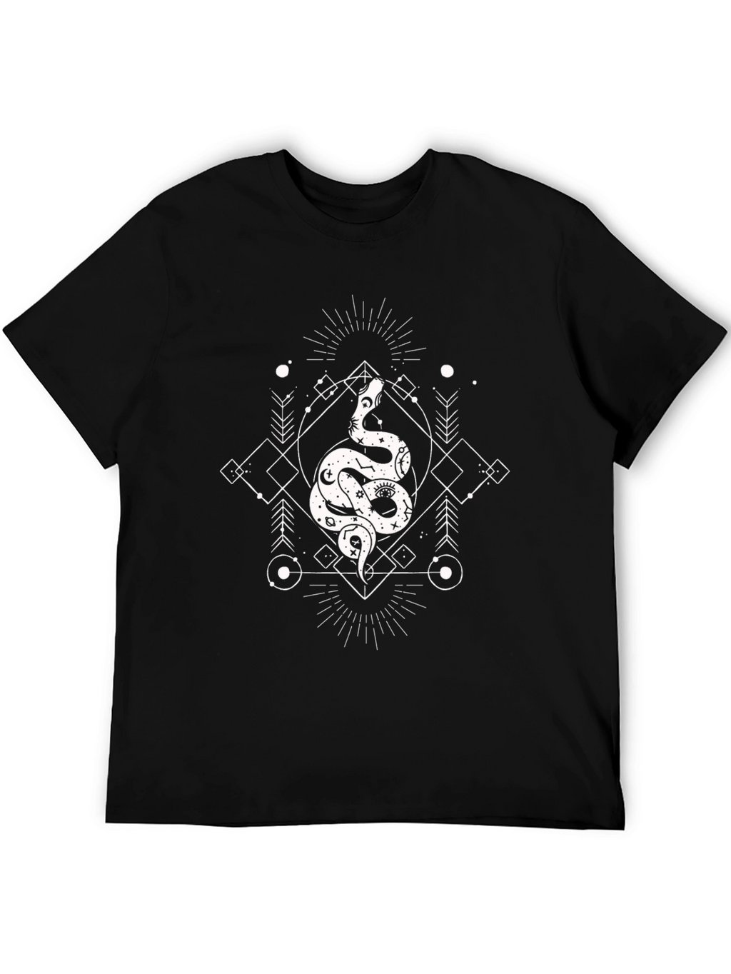 Mystic Snake Graphic Tee - Occult Style