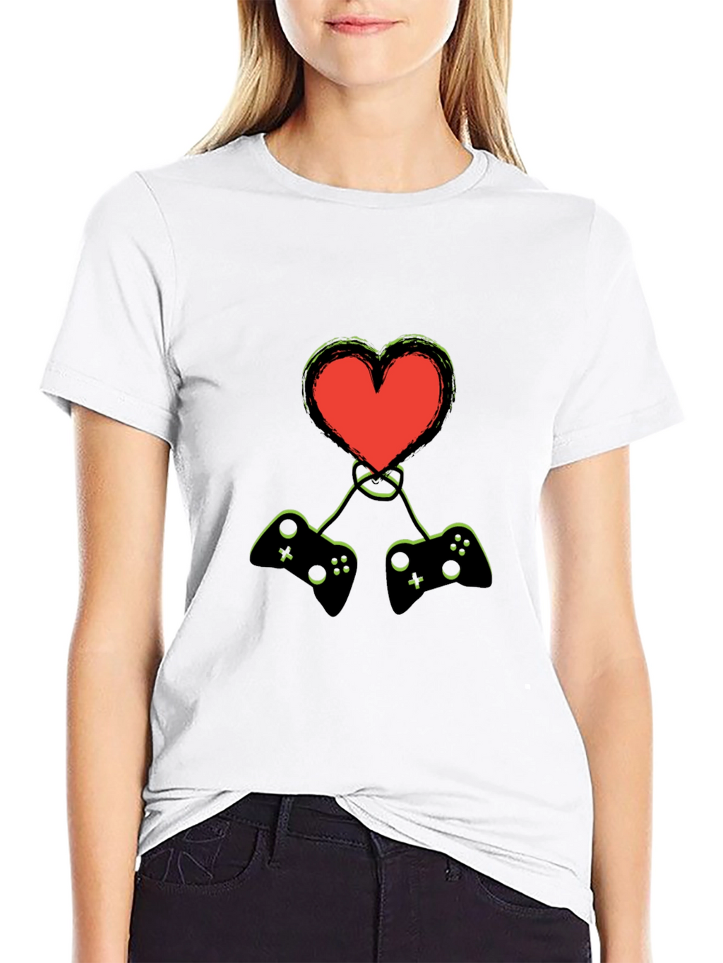 Gamer Heart T-Shirt - Love Gaming!