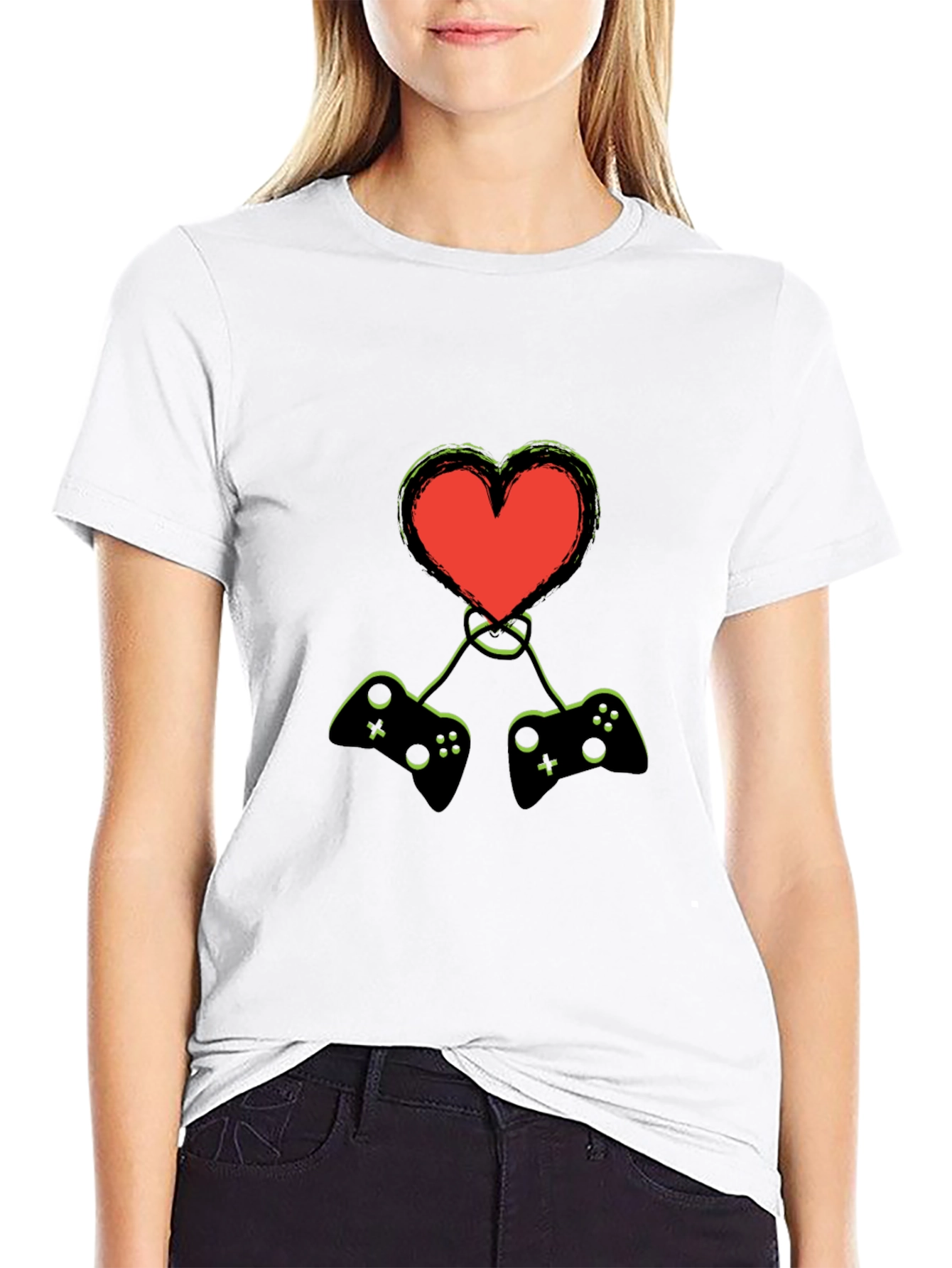 Gamer Heart T-Shirt - Love Gaming!
