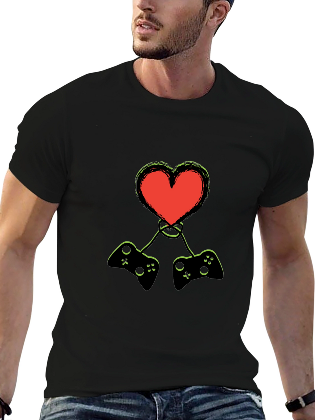 Gamer Heart T-Shirt - Love Gaming!