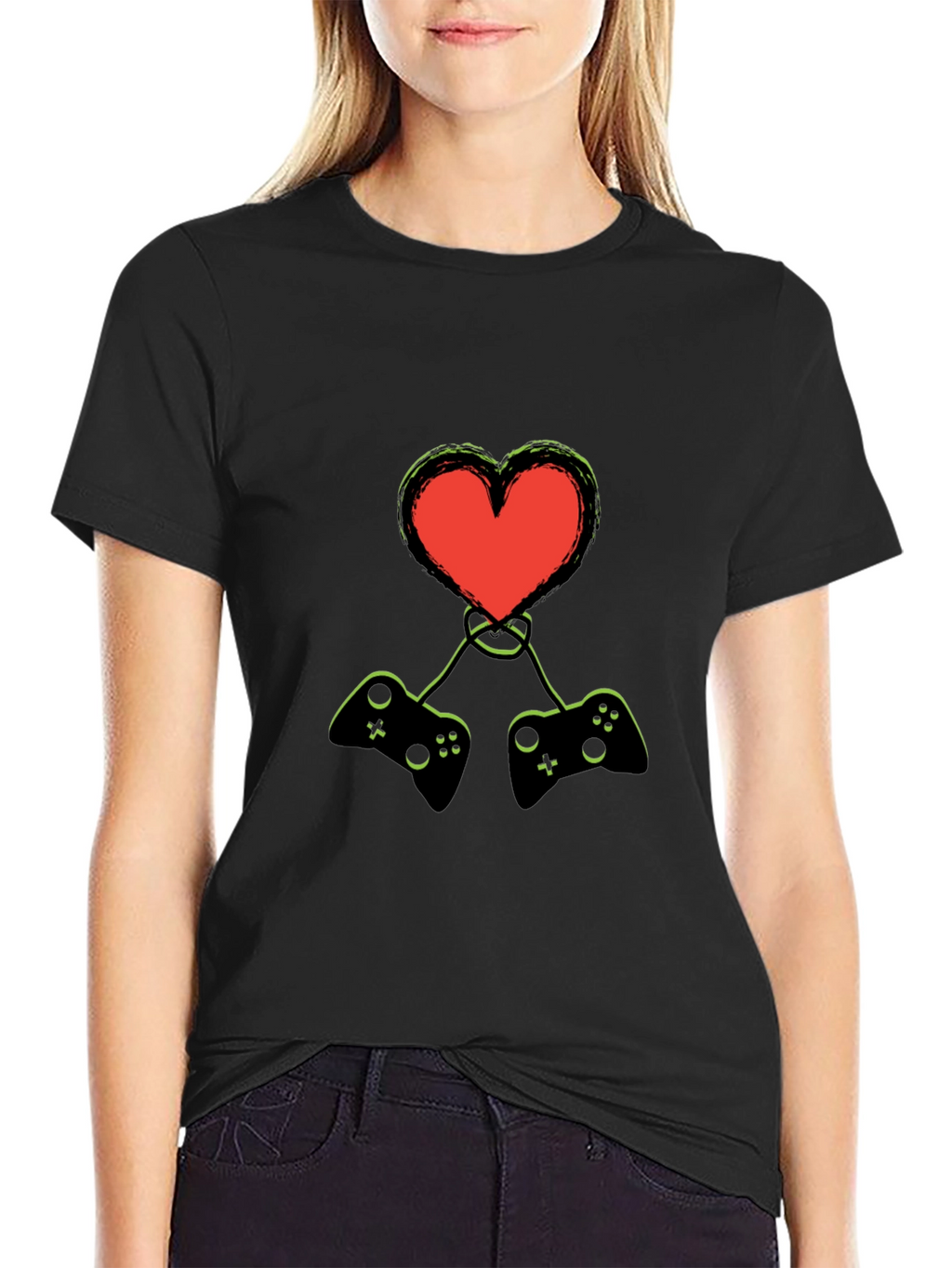 Gamer Heart T-Shirt - Love Gaming!