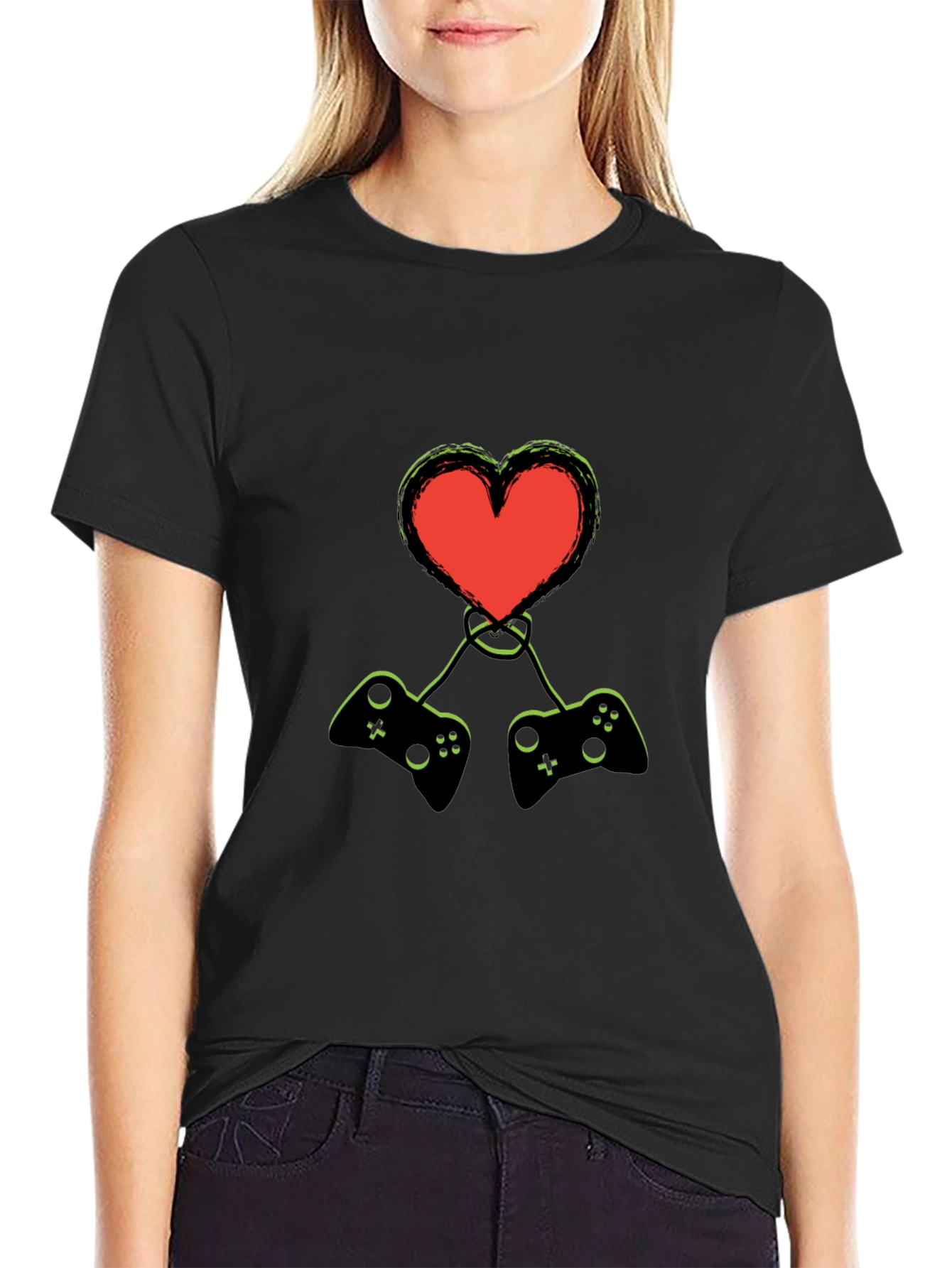 Gamer Heart T-Shirt - Love Gaming!