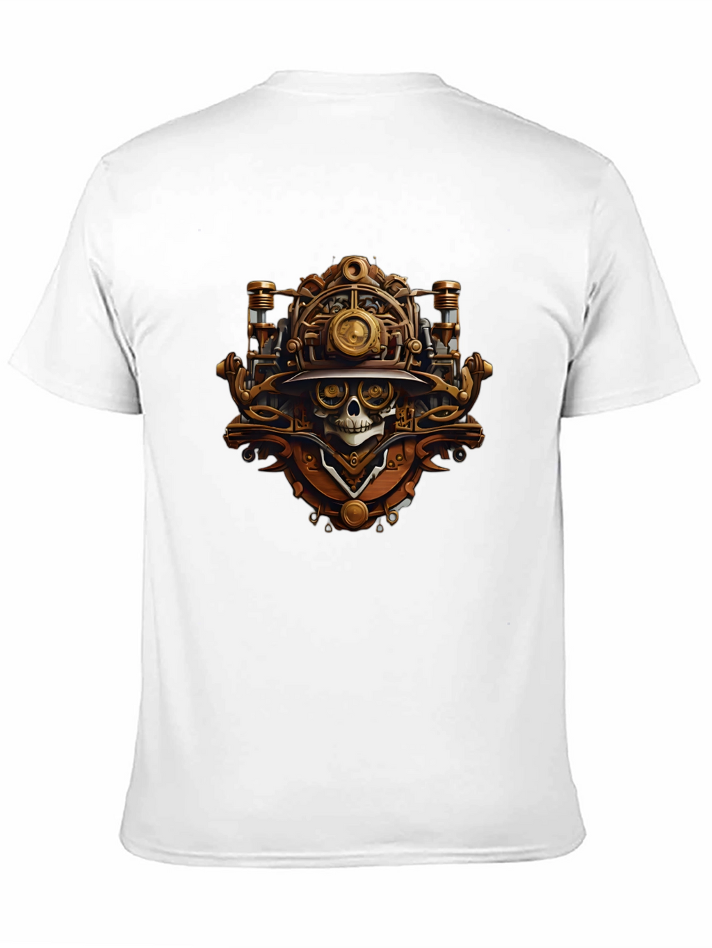 Steampunk Skull Graphic T-Shirt