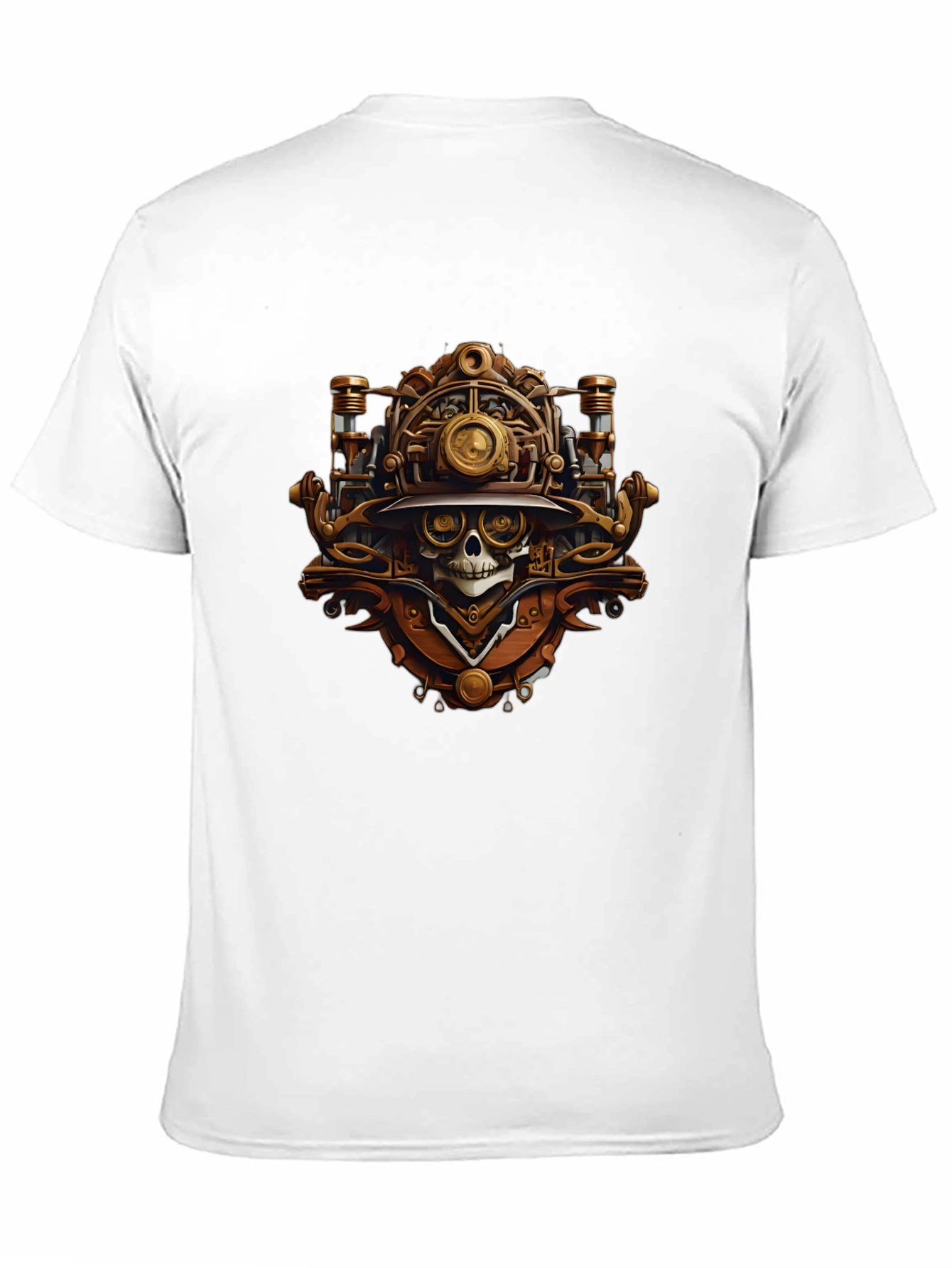 Steampunk Skull Graphic T-Shirt
