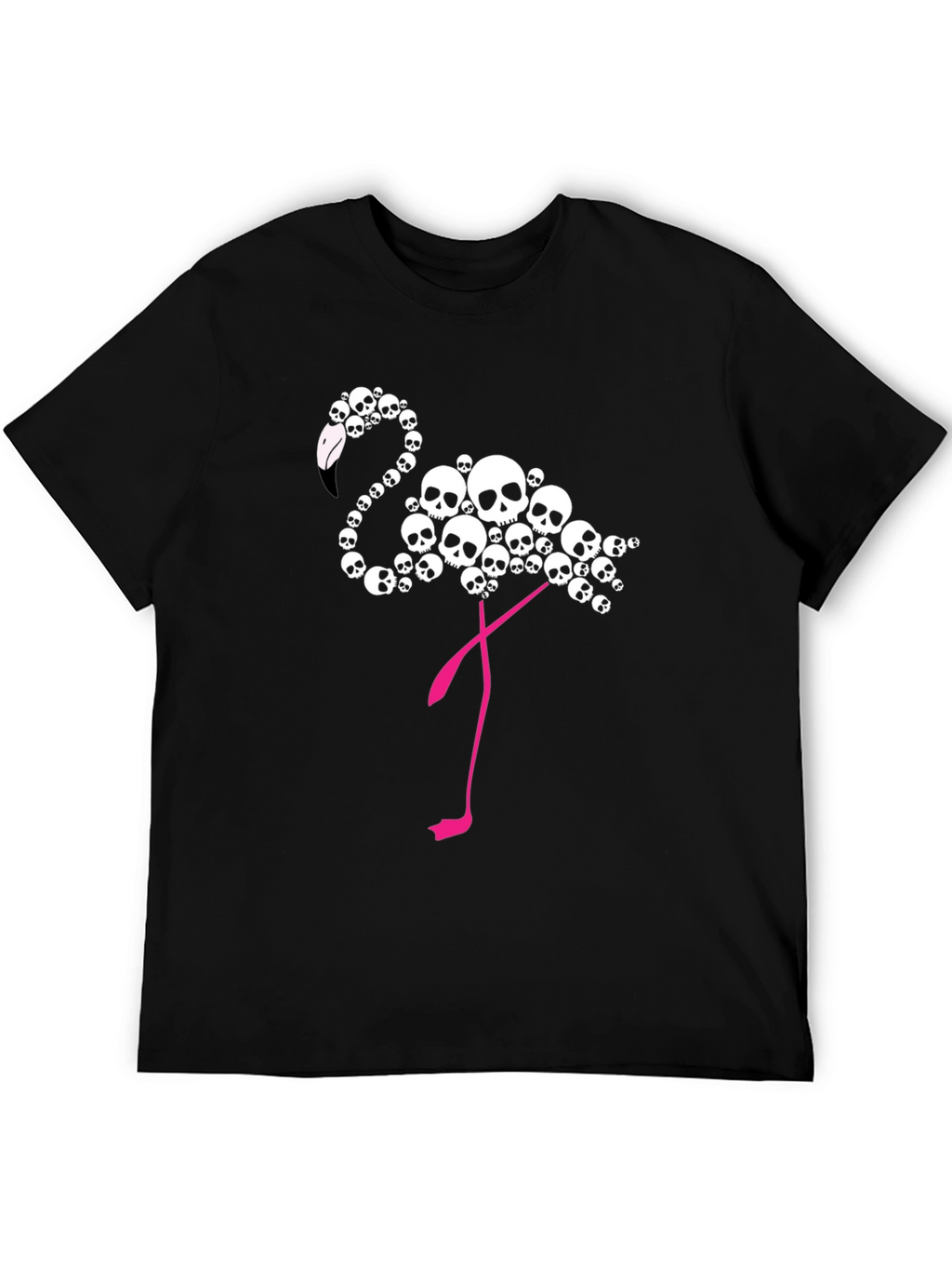 Skull Flamingo Graphic T-Shirt