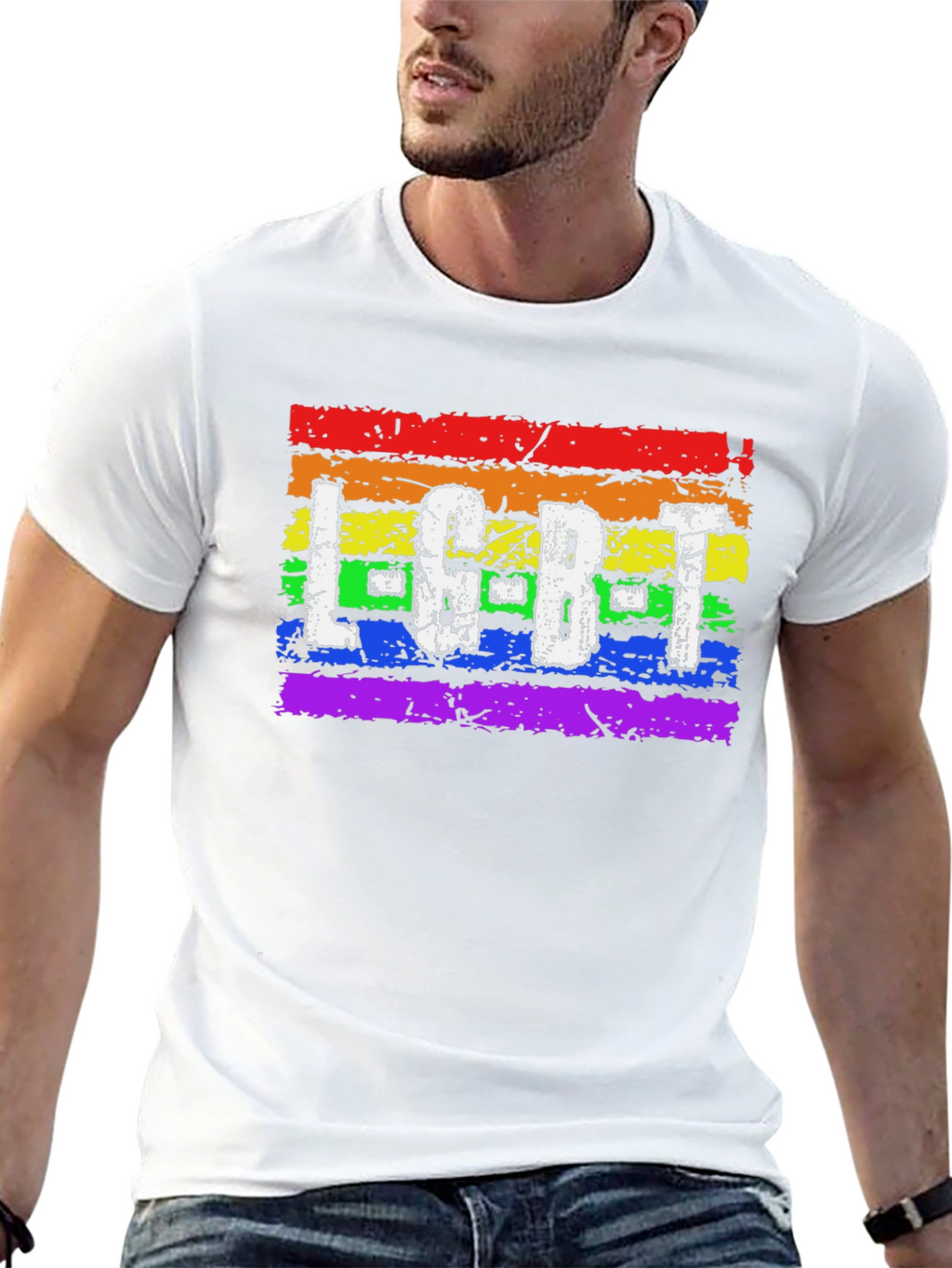 LGBT Pride T-Shirt - Rainbow Design