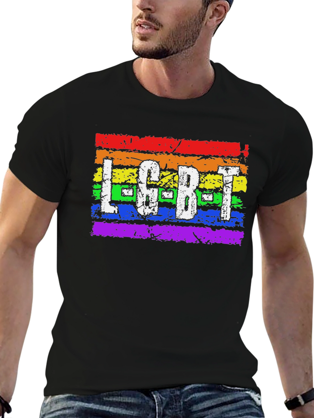 LGBT Pride T-Shirt - Rainbow Design