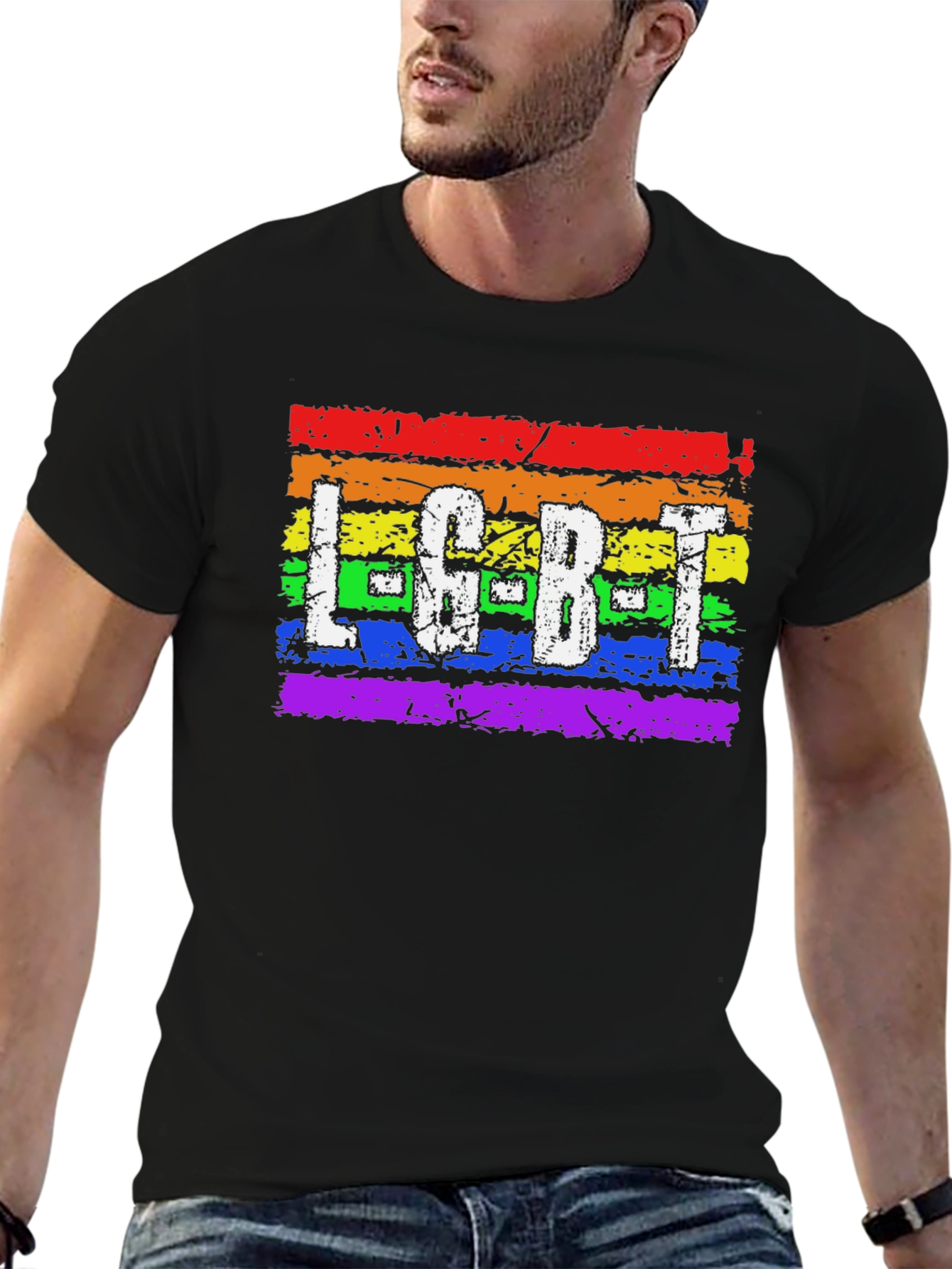 LGBT Pride T-Shirt - Rainbow Design