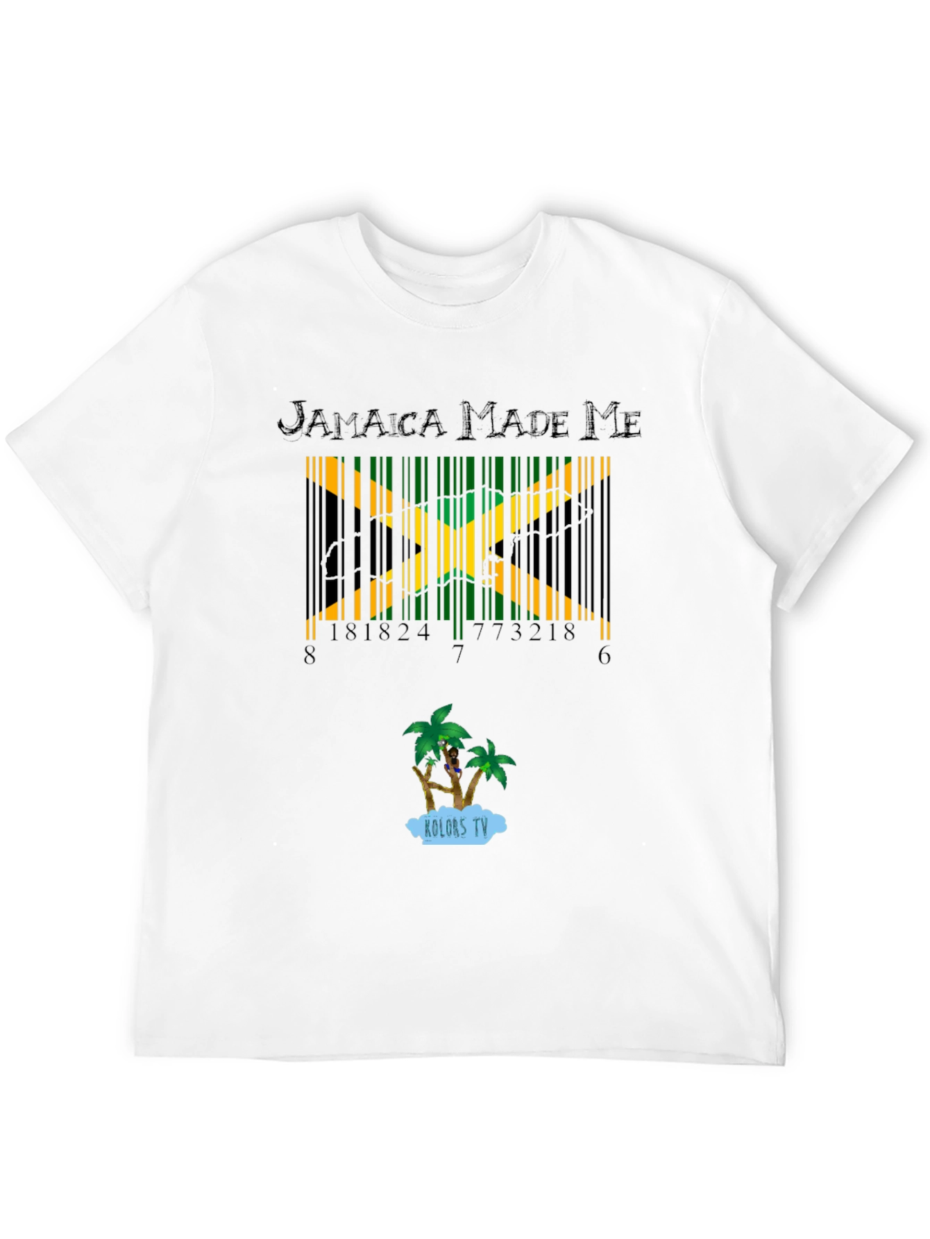 Jamaica Made Me Barcode T-Shirt