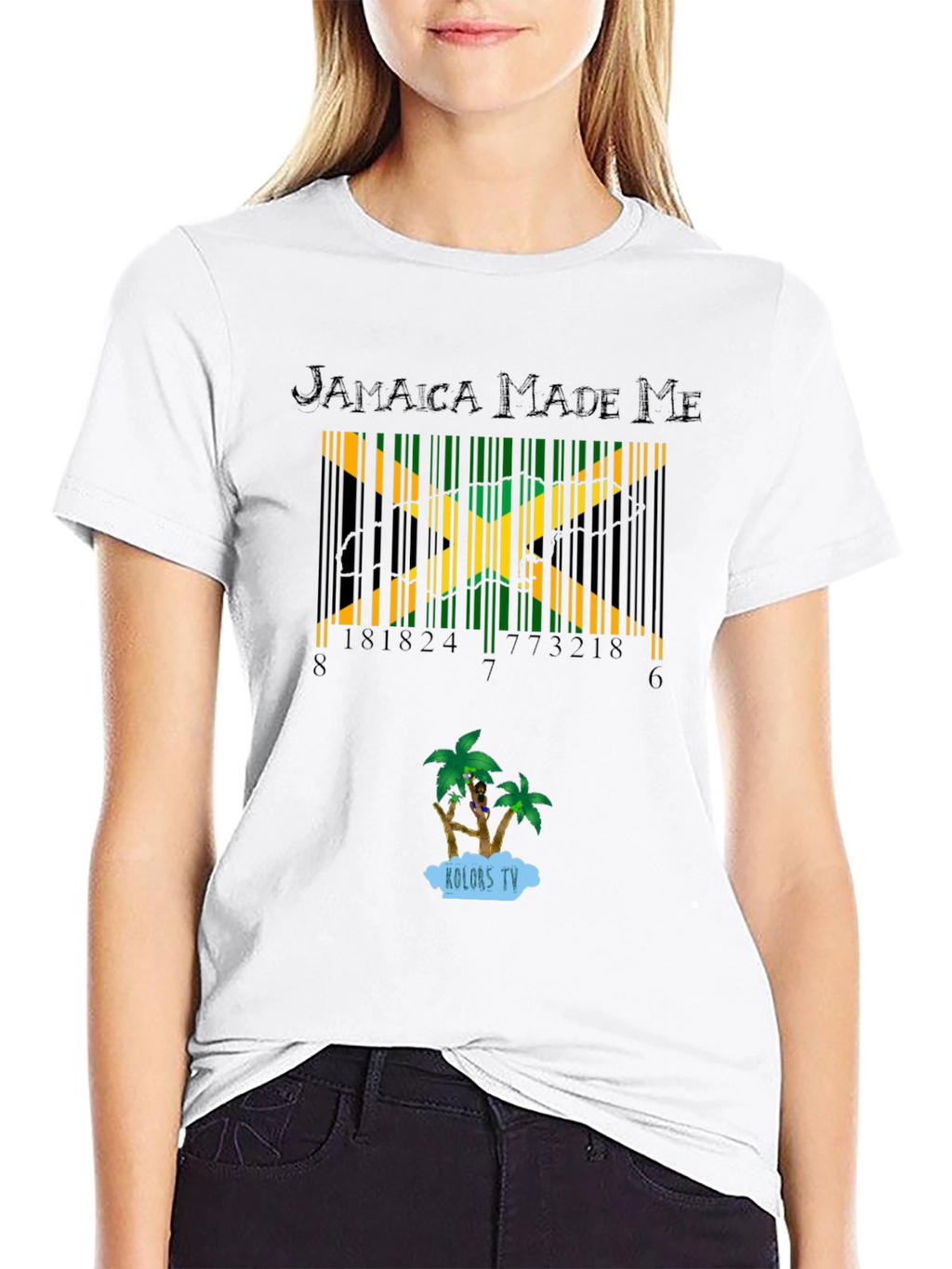Jamaica Made Me Barcode T-Shirt