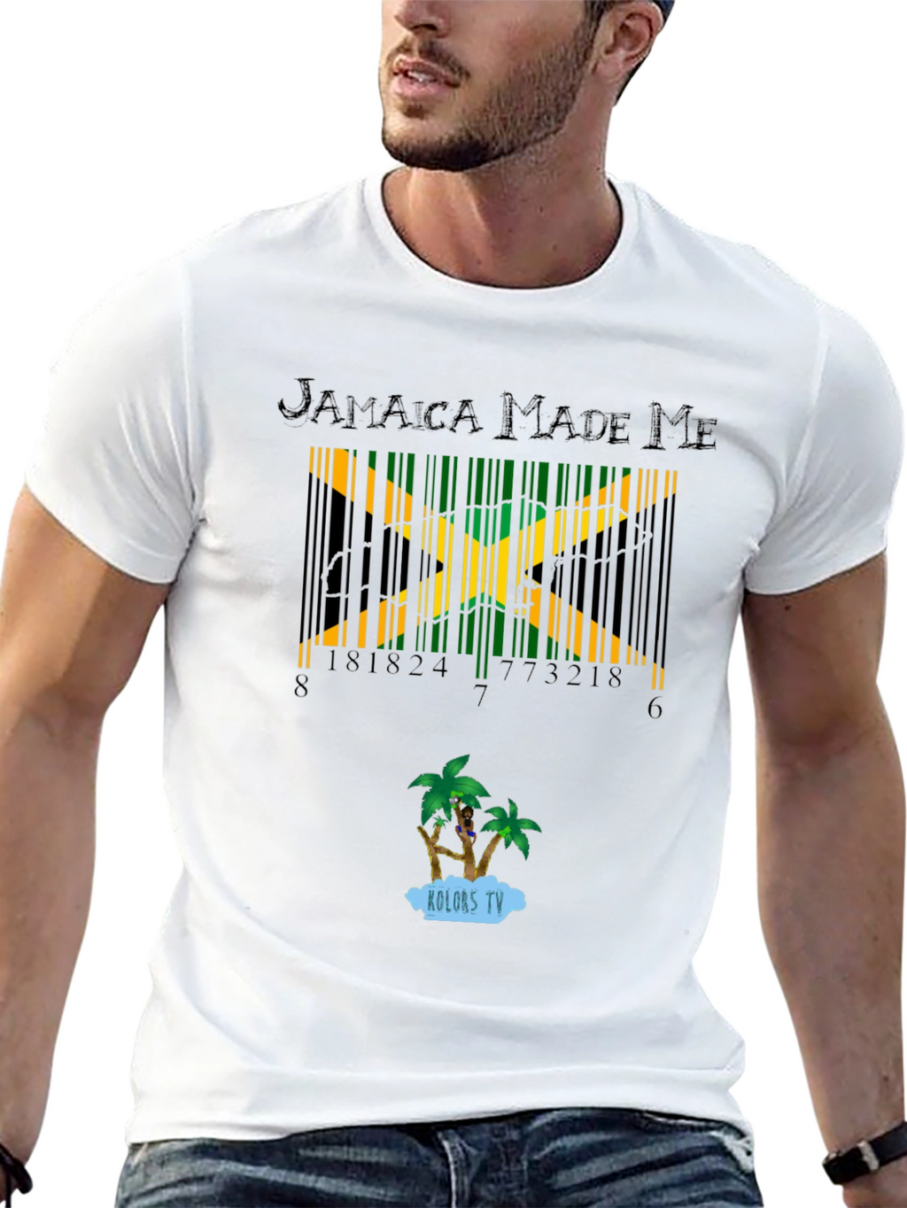Jamaica Made Me Barcode T-Shirt