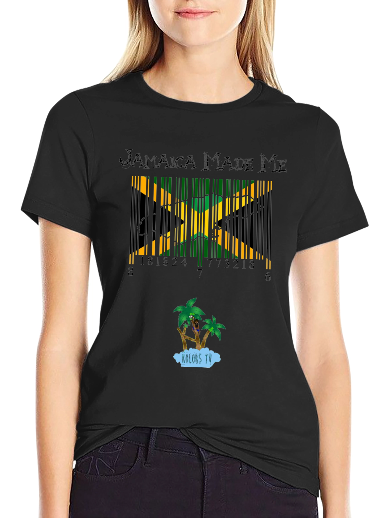 Jamaica Made Me Barcode T-Shirt