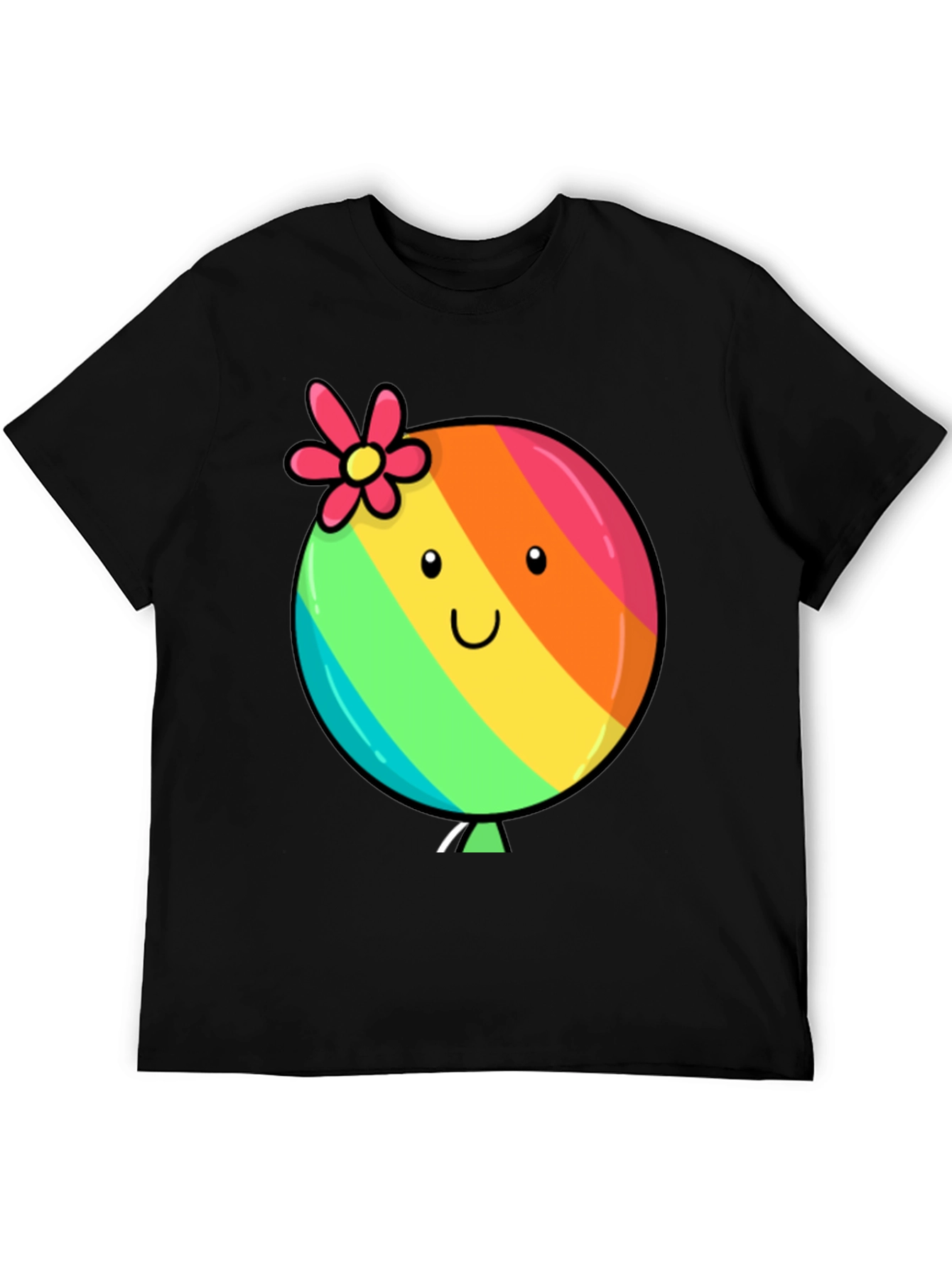 Rainbow Balloon Smile Graphic Tee
