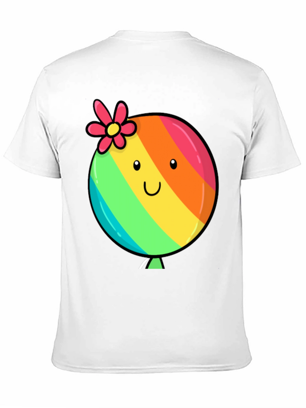 Rainbow Balloon Smile Graphic Tee