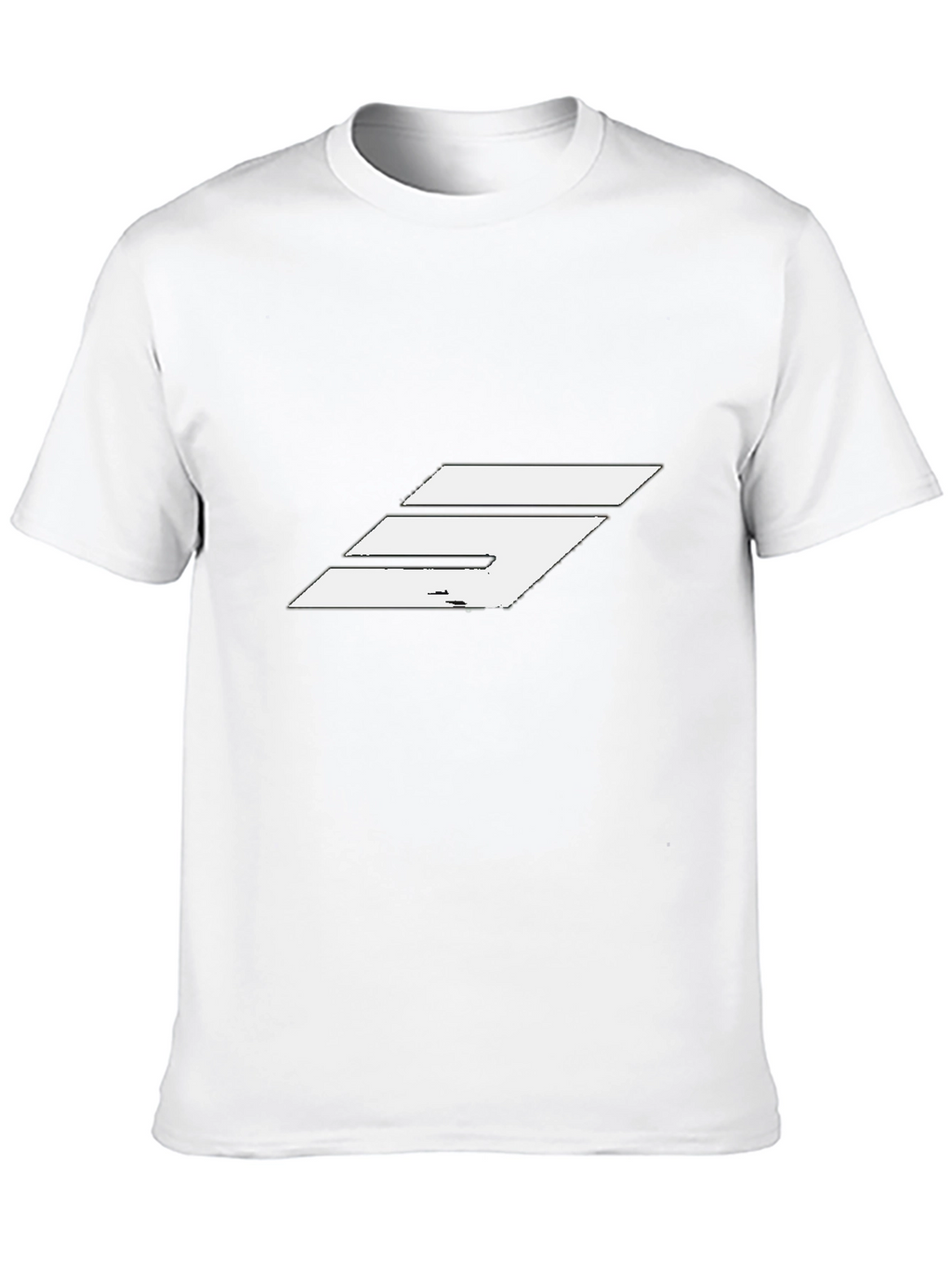 Modern Graphic T-Shirt - Black with White Design