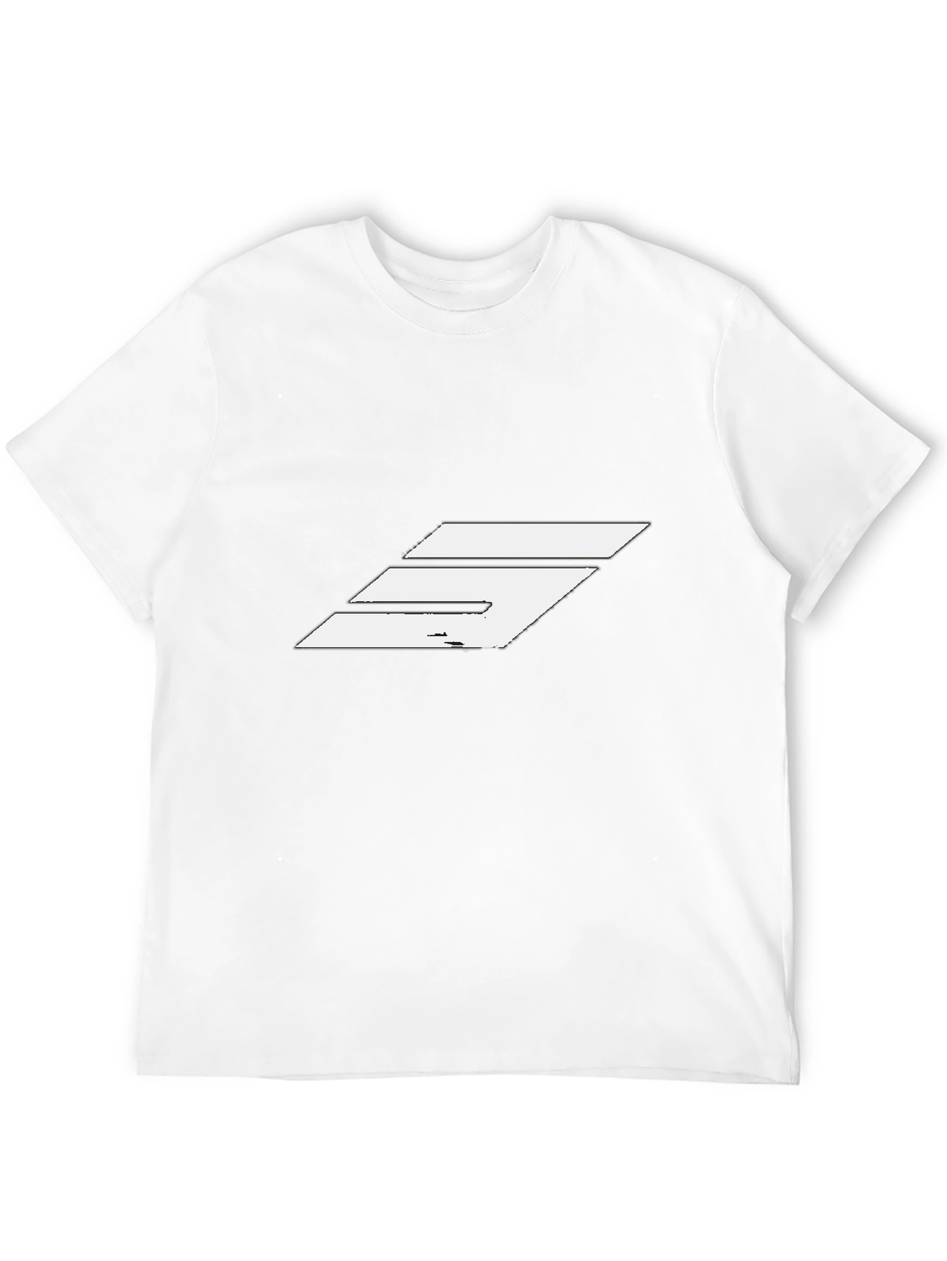 Modern Graphic T-Shirt - Black with White Design