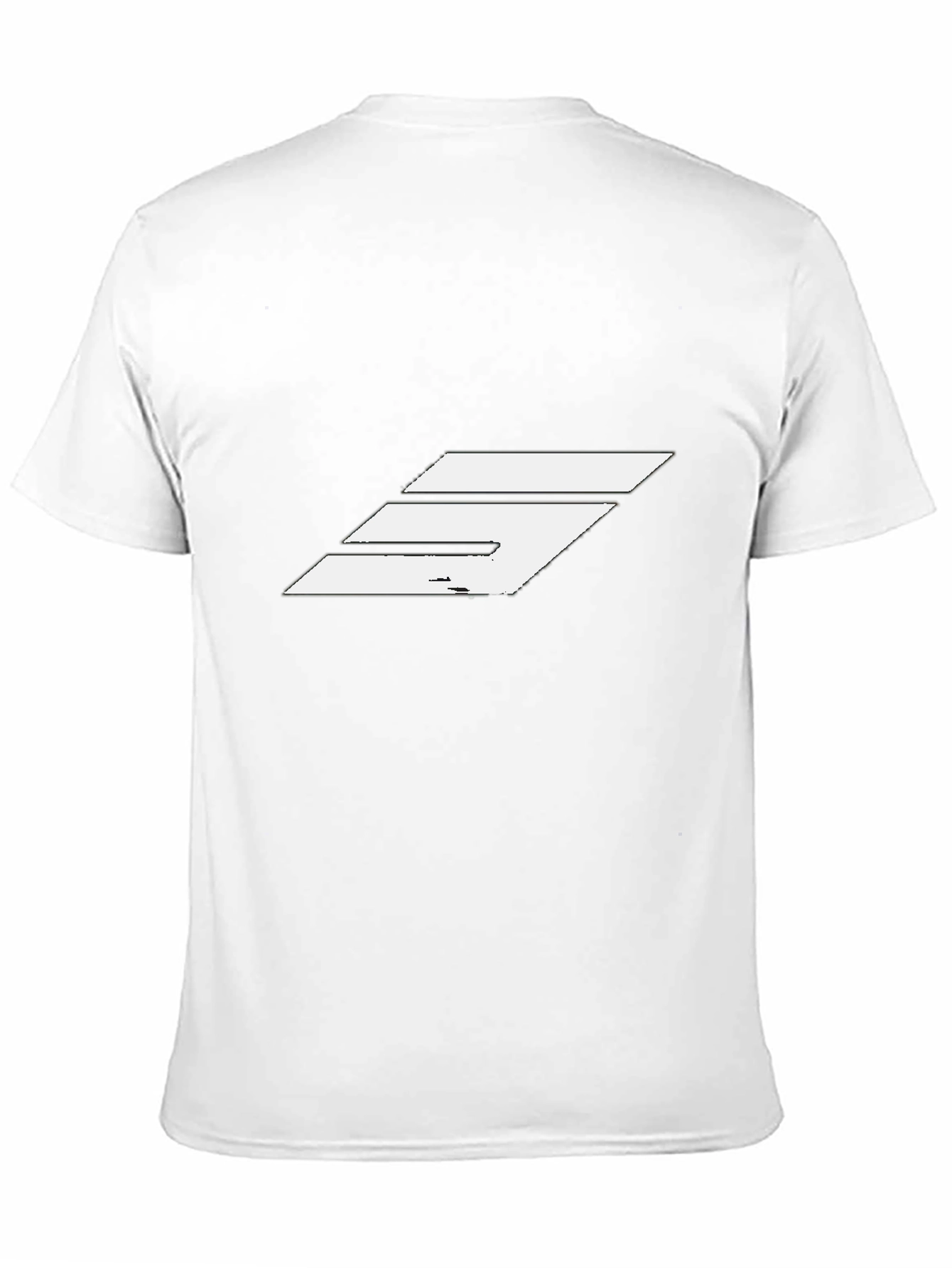 Modern Graphic T-Shirt - Black with White Design