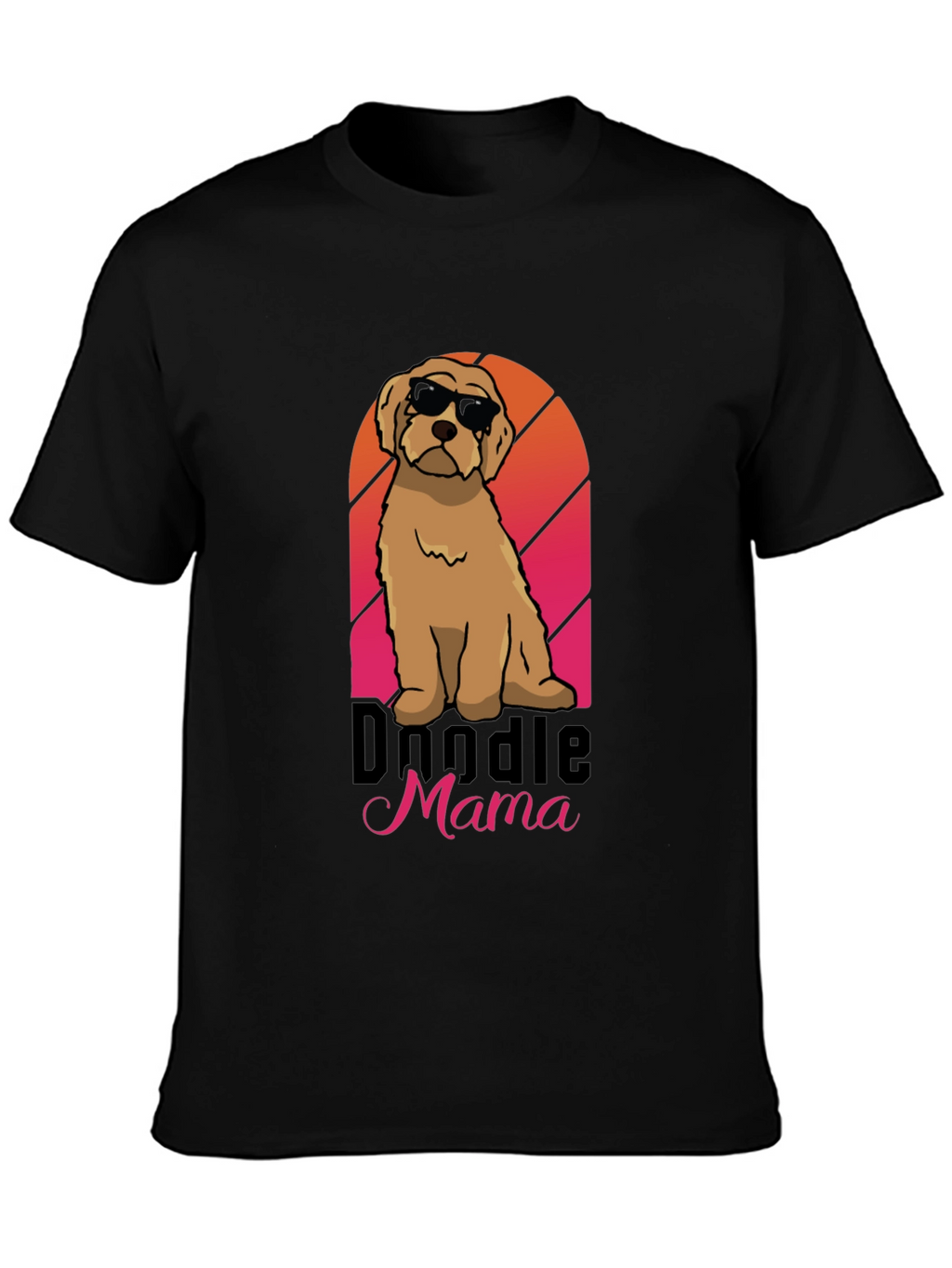 Doodle Mama Sunset T-Shirt – Cute Dog Mom Graphic Tee