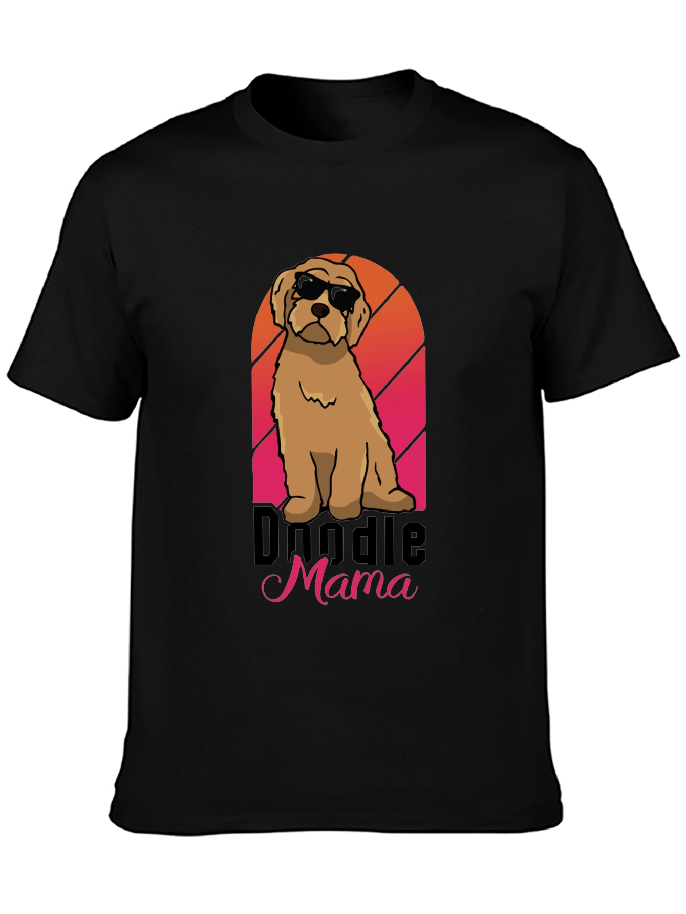 Doodle Mama Sunset T-Shirt – Cute Dog Mom Graphic Tee