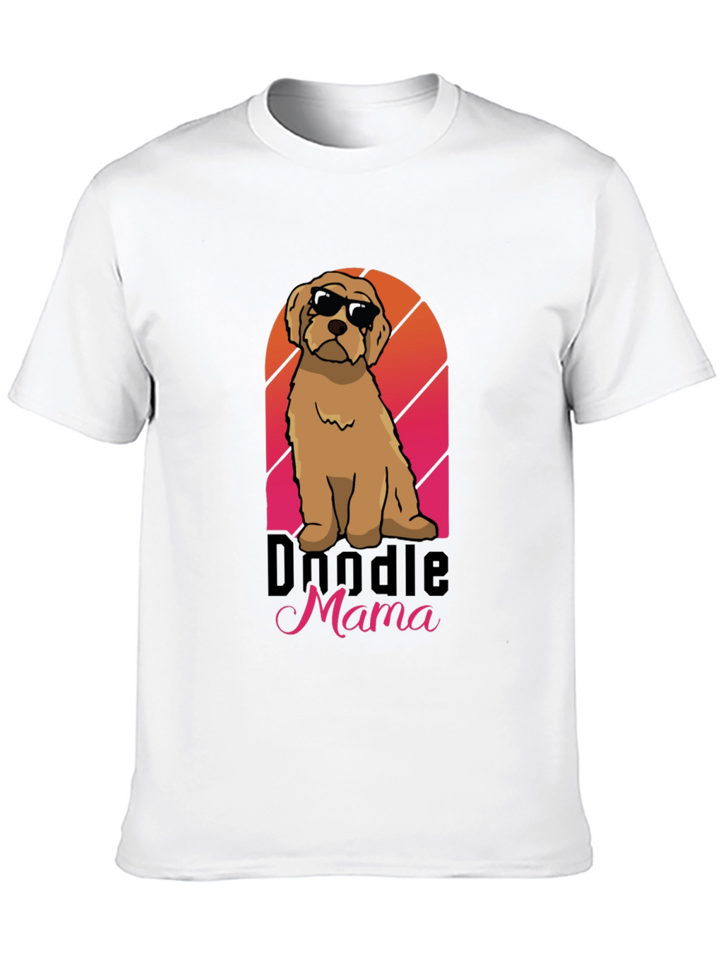 Doodle Mama Sunset T-Shirt – Cute Dog Mom Graphic Tee