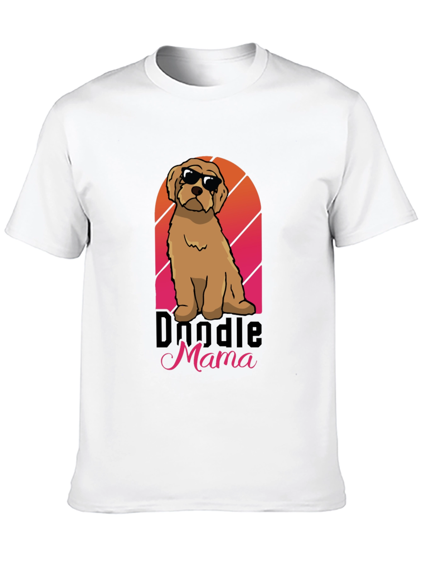 Doodle Mama Sunset T-Shirt – Cute Dog Mom Graphic Tee