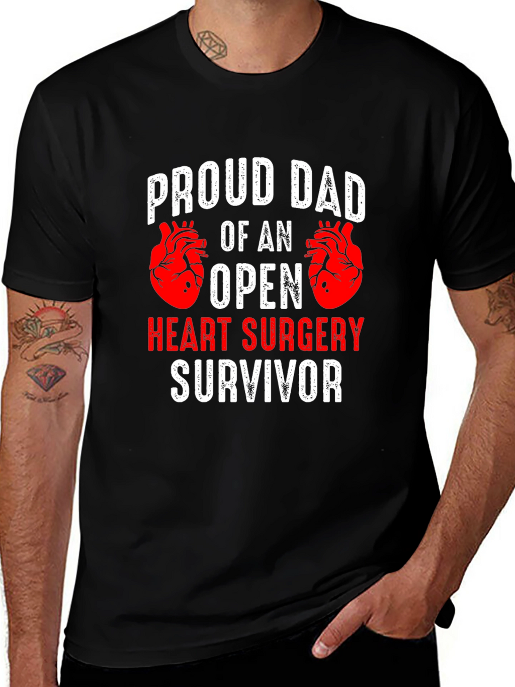 Proud Dad Open Heart Surgery Survivor T-Shirt