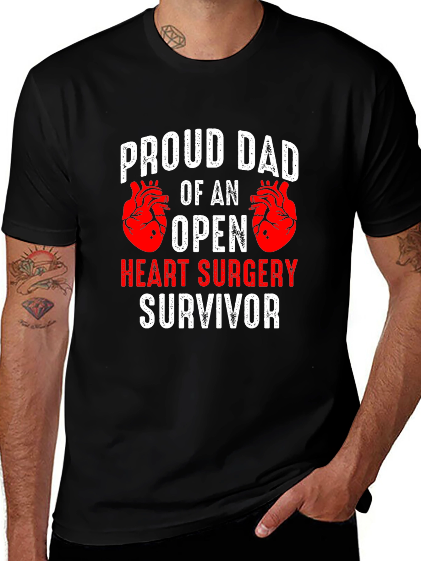 Proud Dad Open Heart Surgery Survivor T-Shirt
