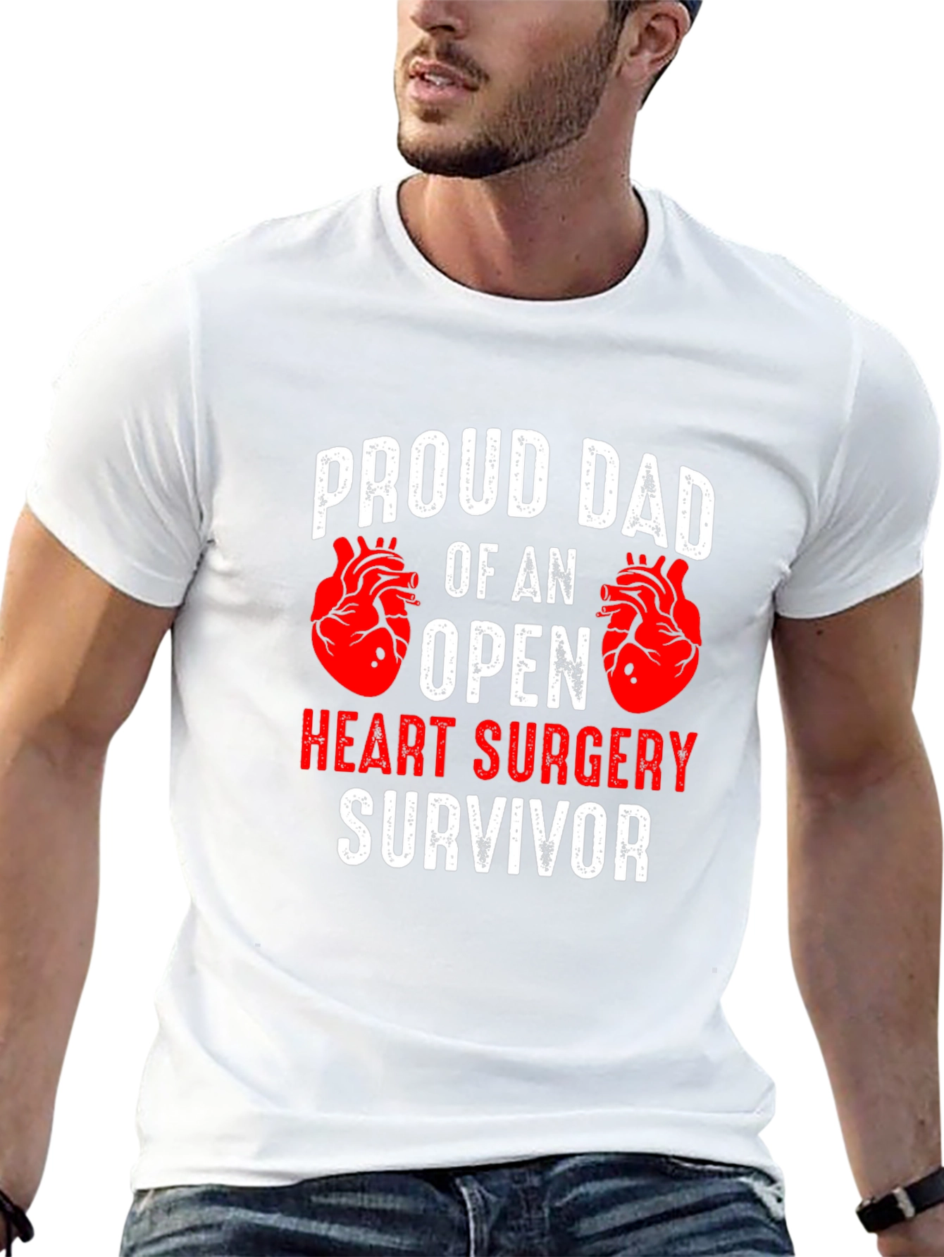 Proud Dad Open Heart Surgery Survivor T-Shirt
