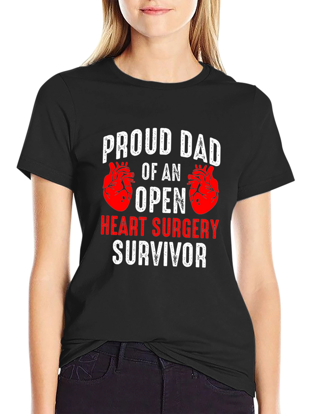 Proud Dad Open Heart Surgery Survivor T-Shirt