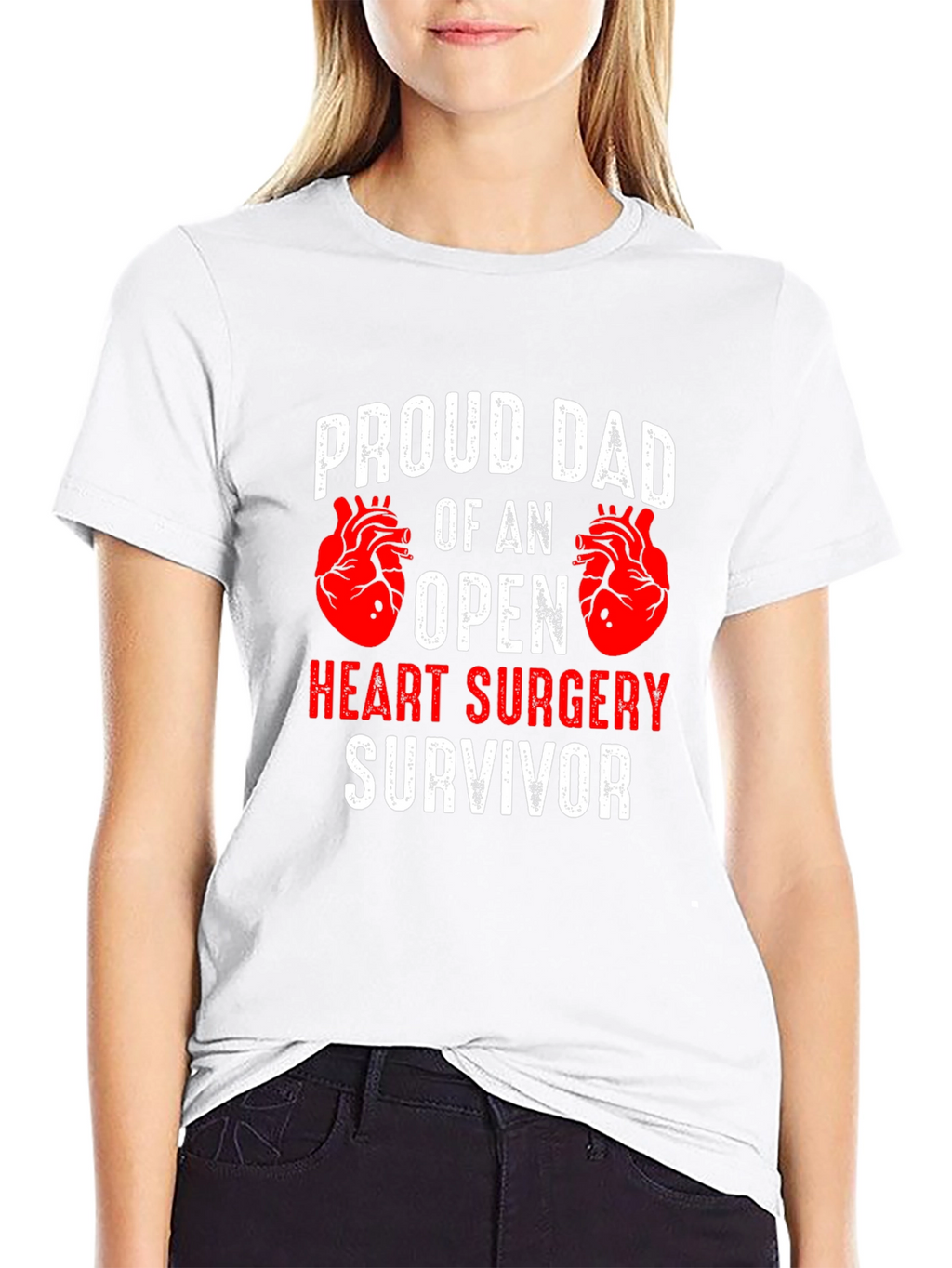 Proud Dad Open Heart Surgery Survivor T-Shirt