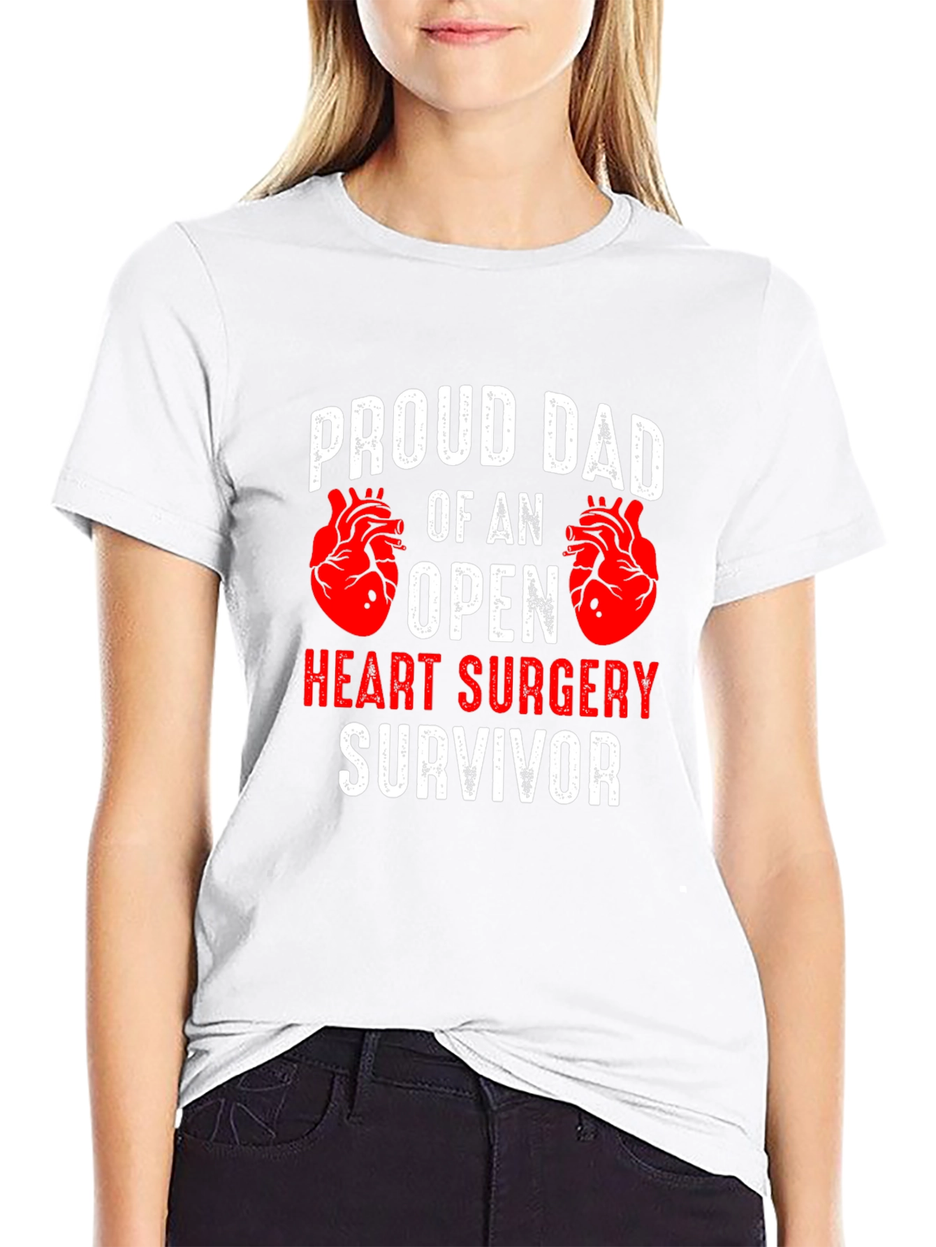 Proud Dad Open Heart Surgery Survivor T-Shirt