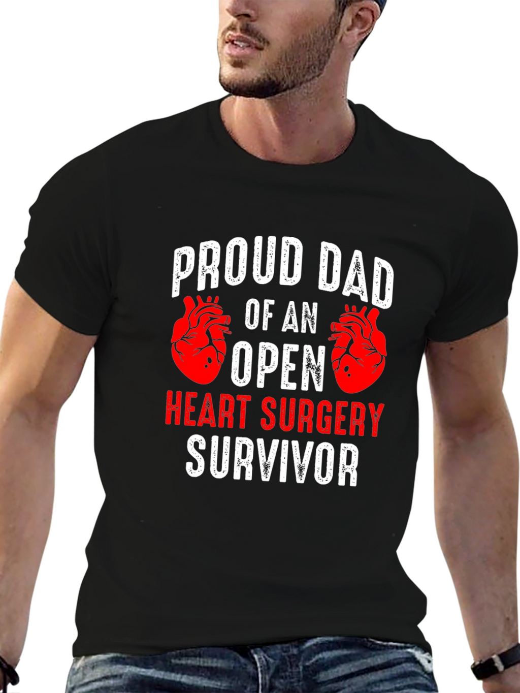 Proud Dad Open Heart Surgery Survivor T-Shirt