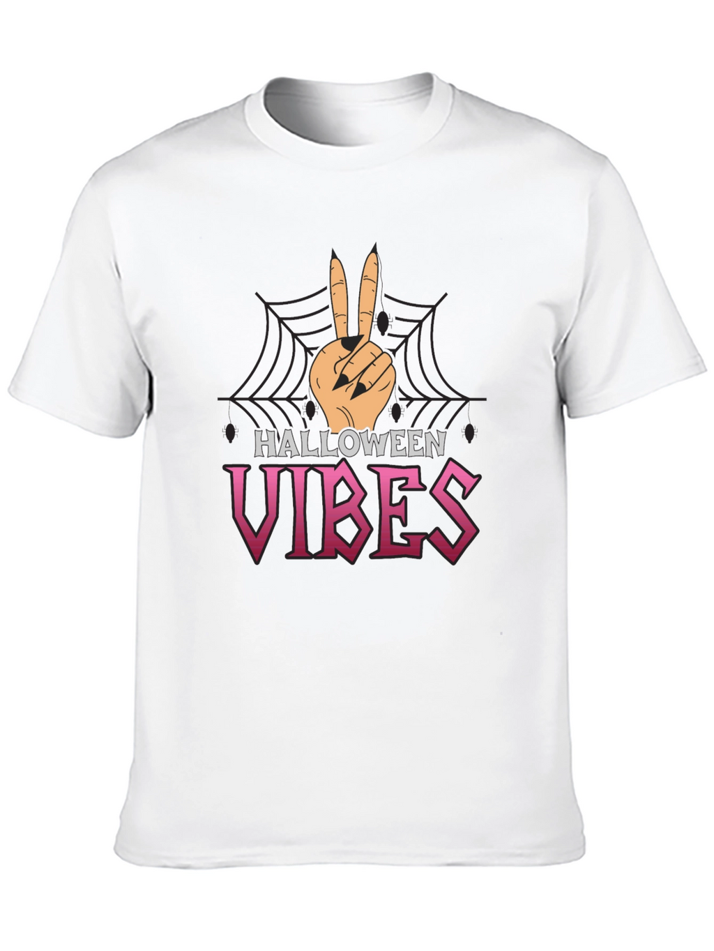 Halloween Vibes Black Graphic T-Shirt