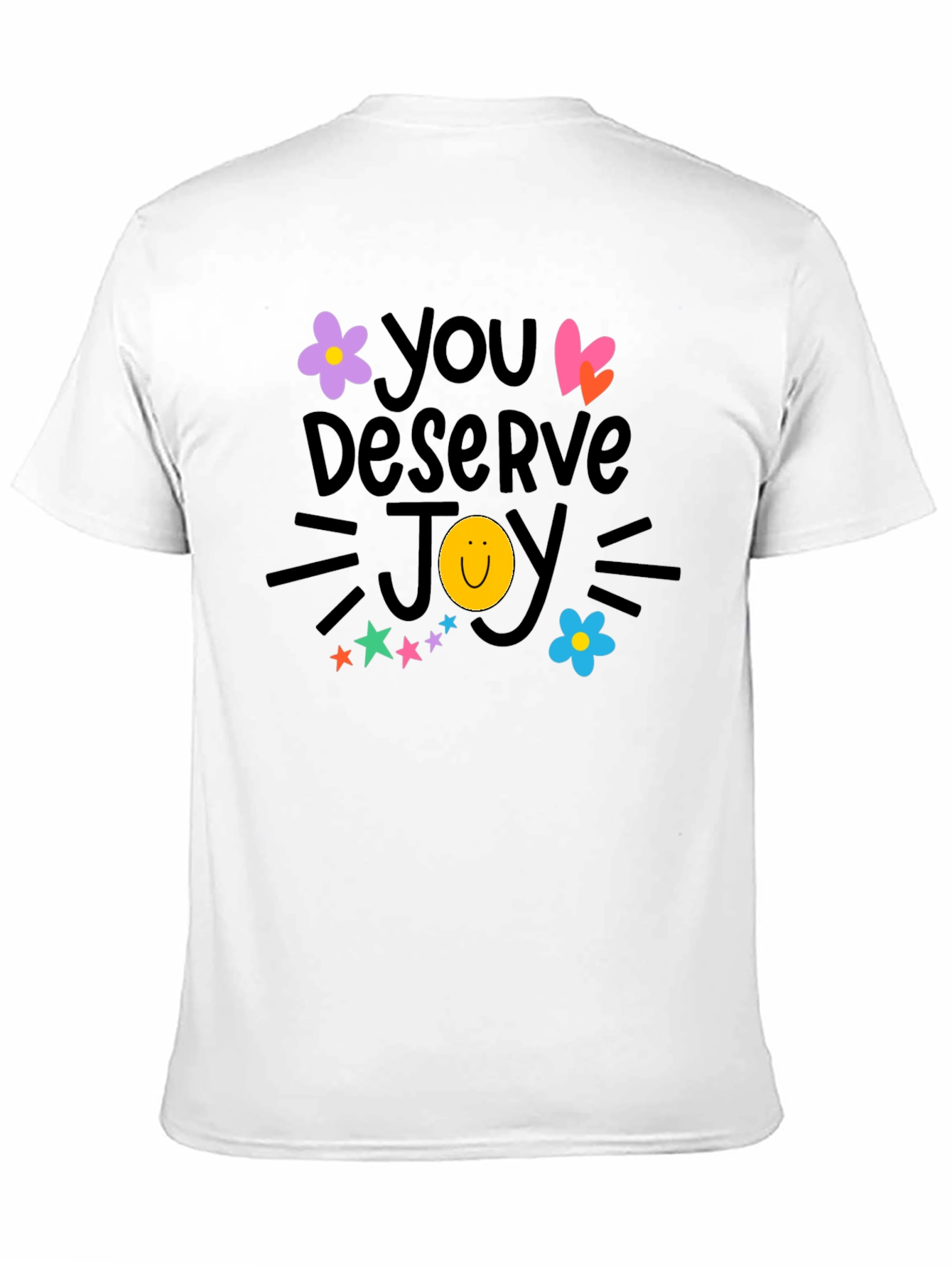 You Deserve Joy T-Shirt - Black Crew Neck