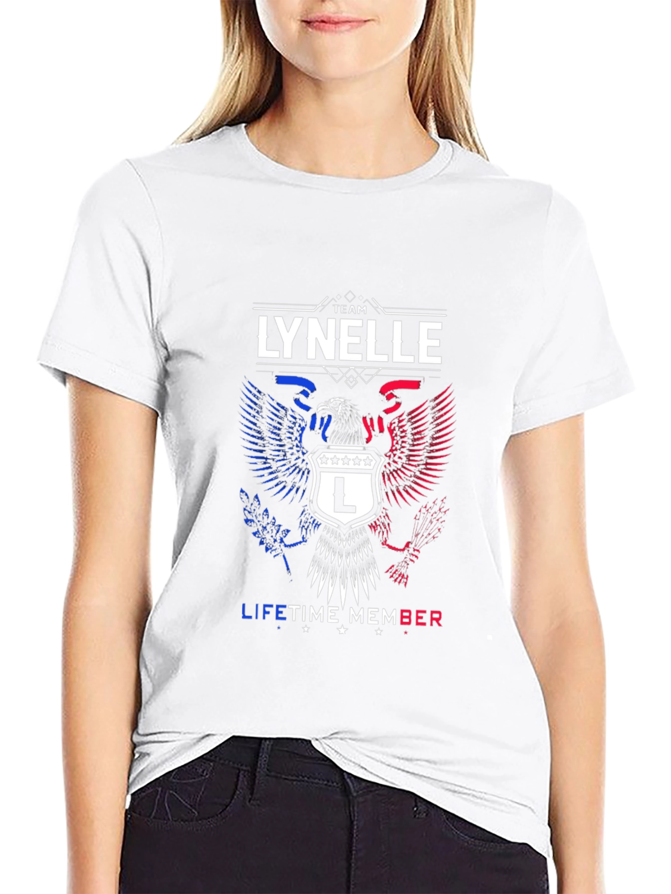 Team Lynelle Lifetime Member Eagle Crest T-Shirt