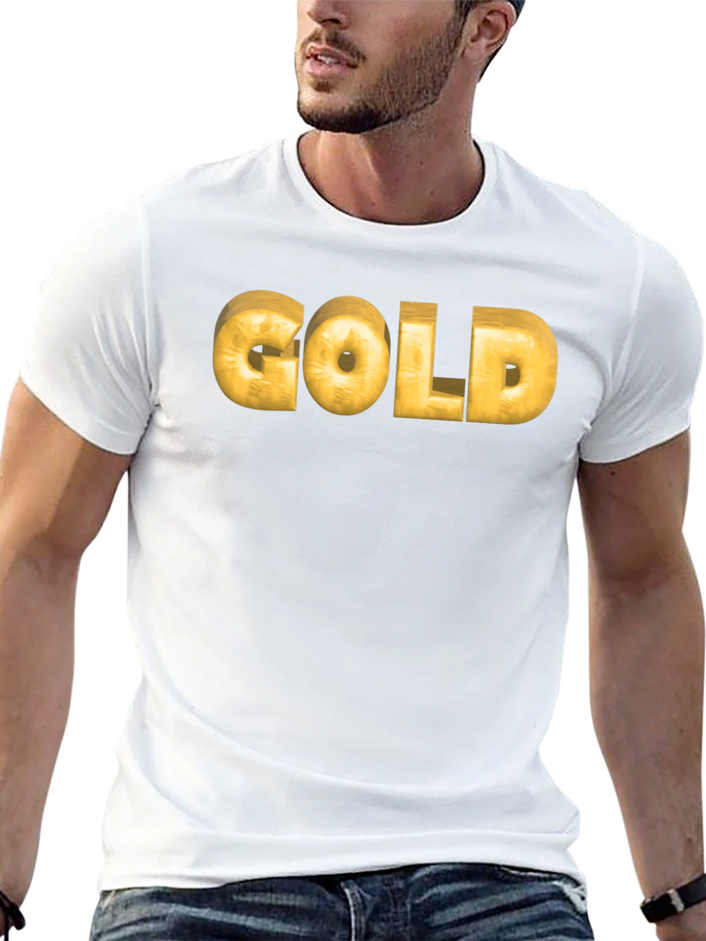 Gold T-Shirt - Stylish Trendy Look