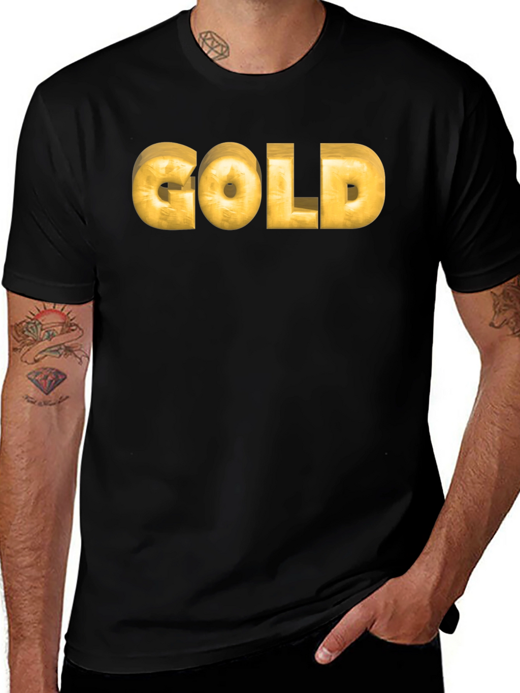 Gold T-Shirt - Stylish Trendy Look