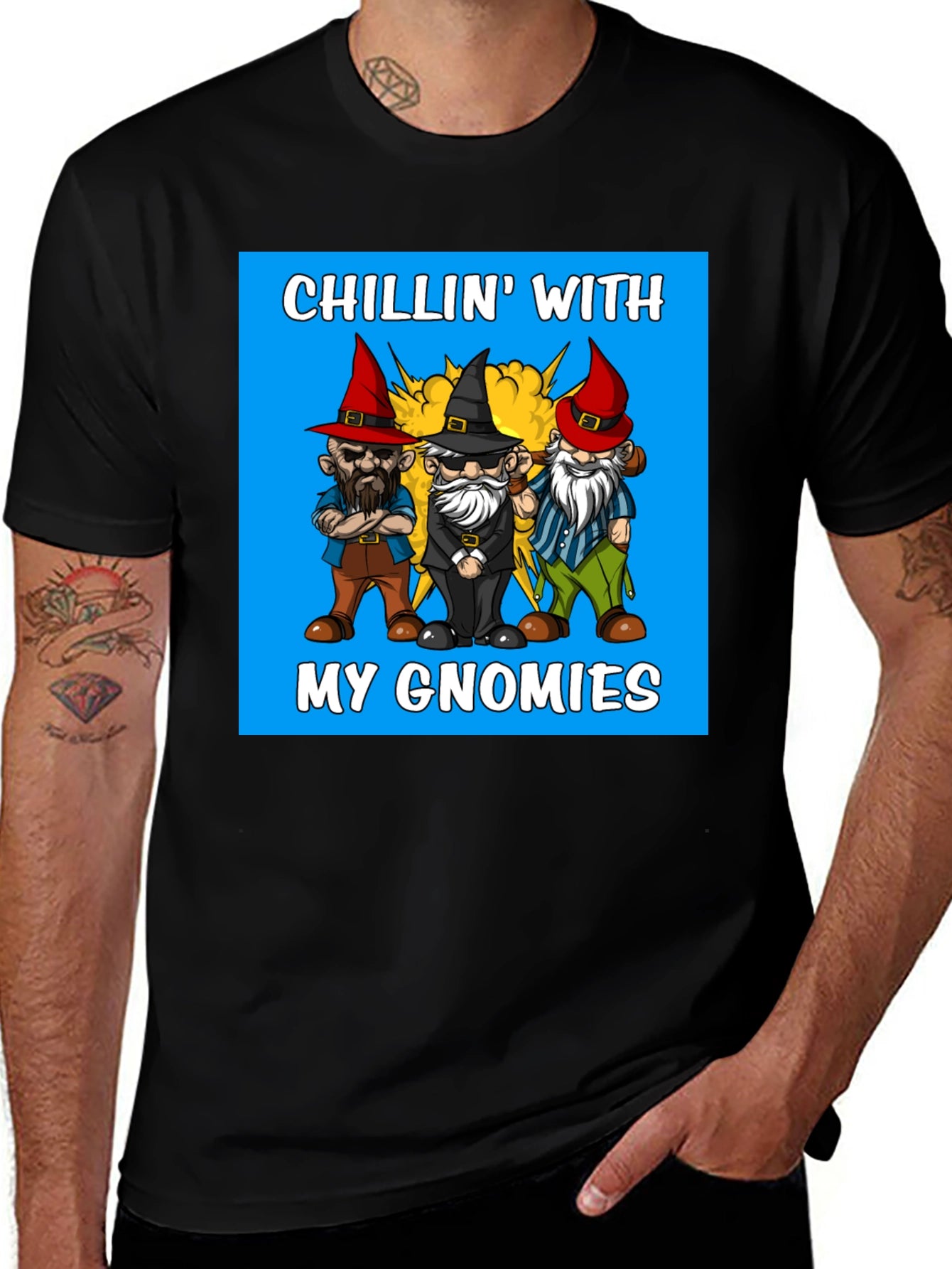 Chillin With My Gnomies Graphic Tee