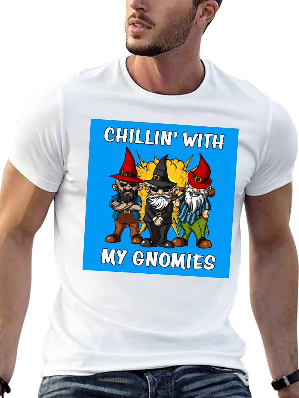Chillin With My Gnomies Graphic Tee