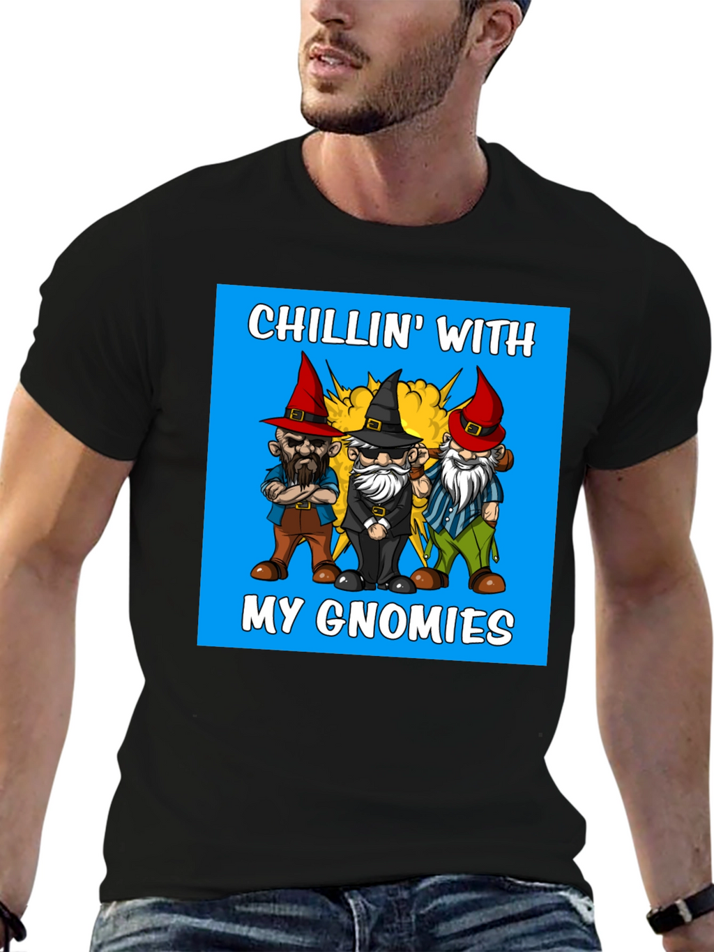 Chillin With My Gnomies Graphic Tee