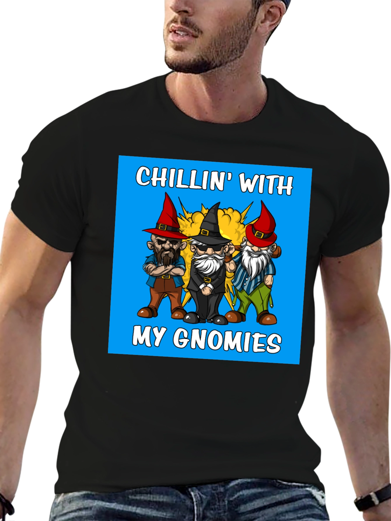 Chillin With My Gnomies Graphic Tee
