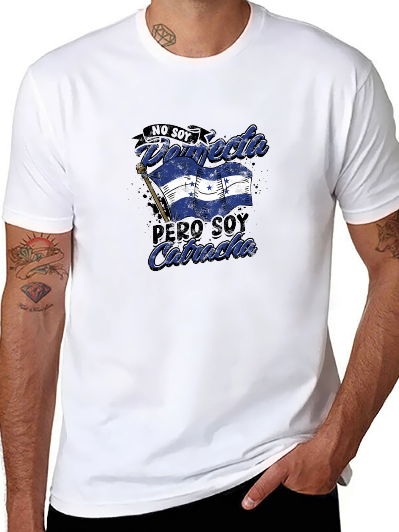 Honduras Pride Graphic T-Shirt - No Soy Perfecta Catracha