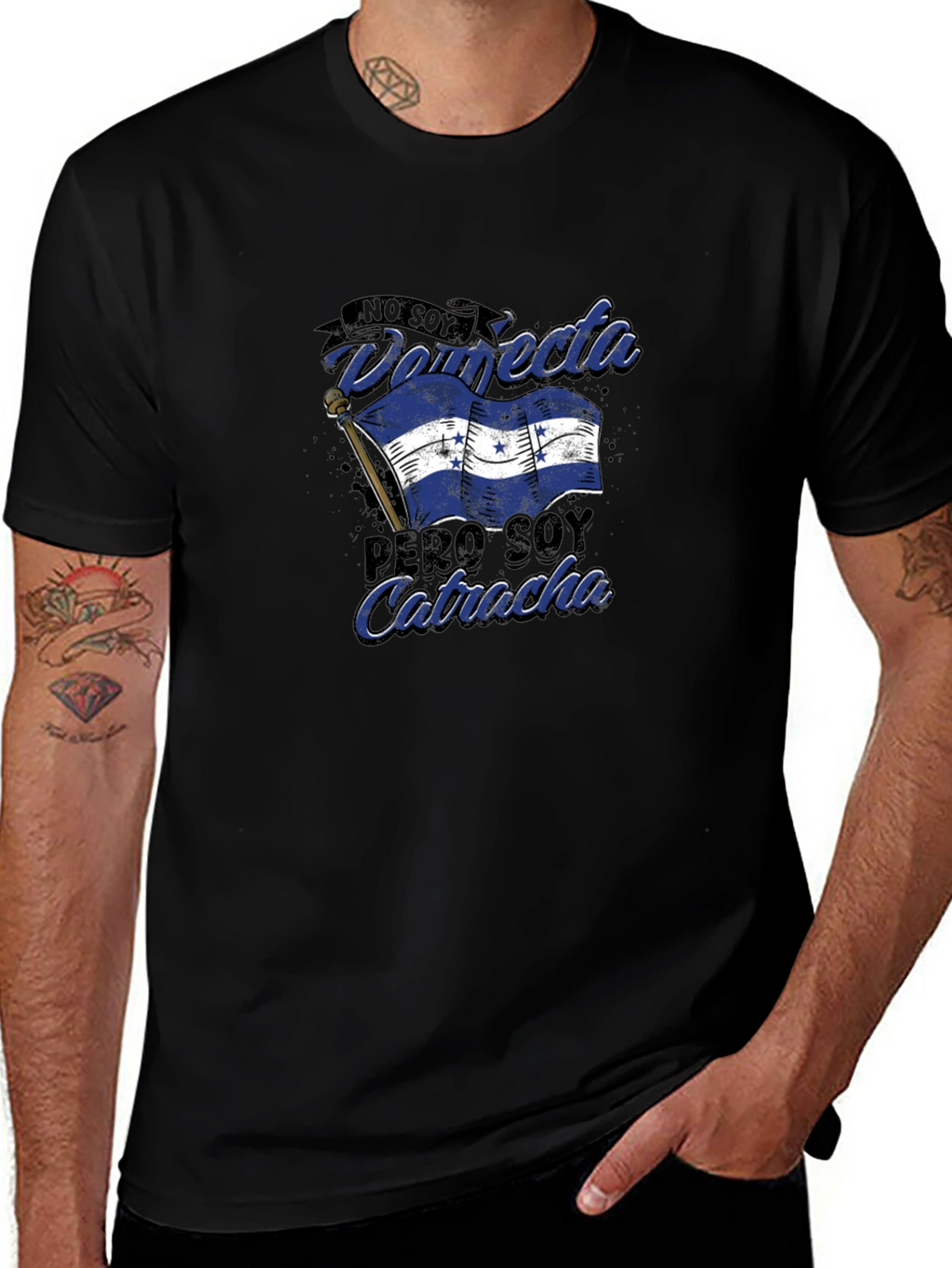 Honduras Pride Graphic T-Shirt - No Soy Perfecta Catracha