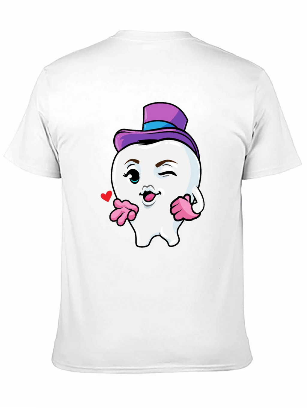 Whimsical Tooth Character Graphic Tee