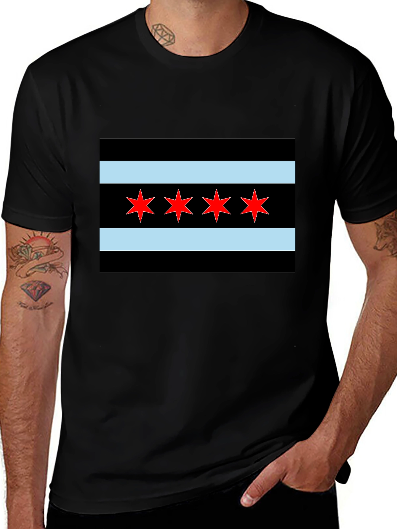 Chicago Flag Graphic T-Shirt
