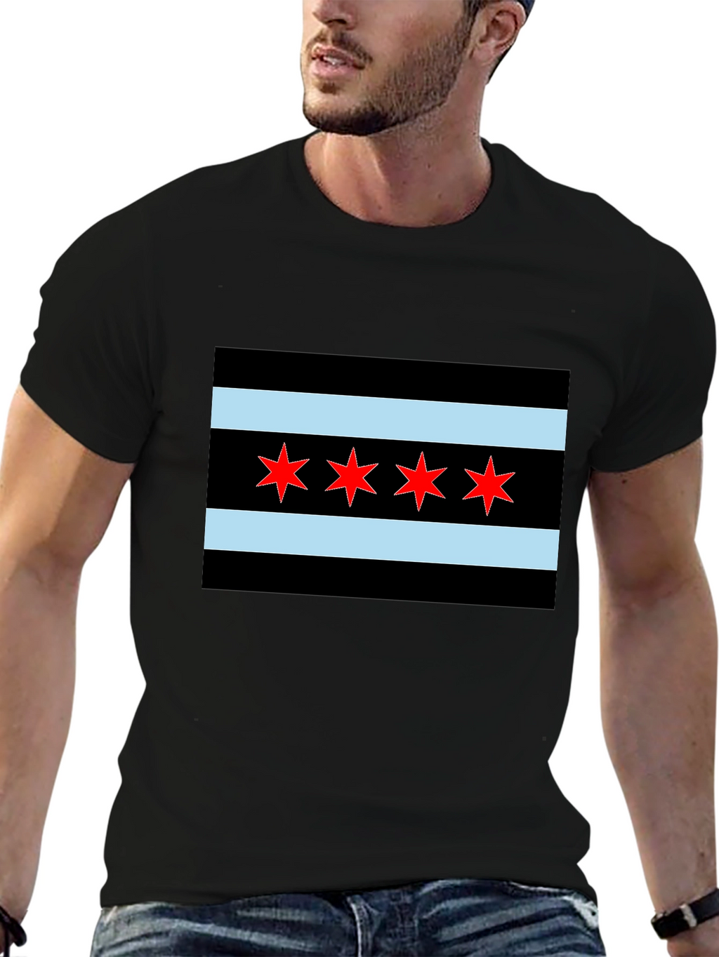 Chicago Flag Graphic T-Shirt