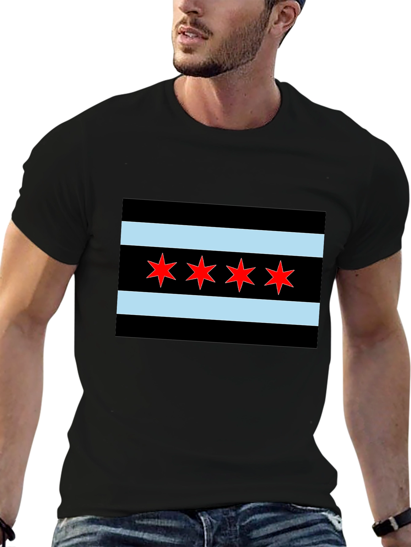 Chicago Flag Graphic T-Shirt