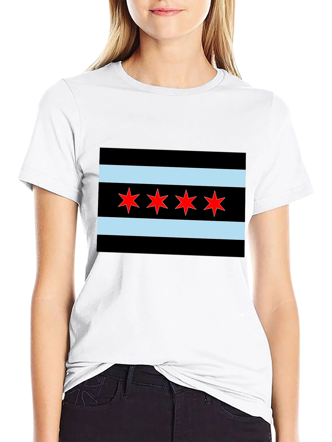 Chicago Flag Graphic T-Shirt