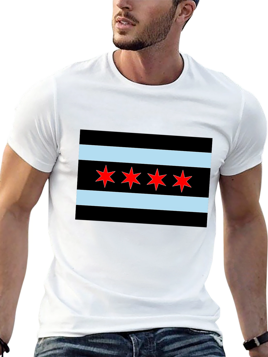 Chicago Flag Graphic T-Shirt
